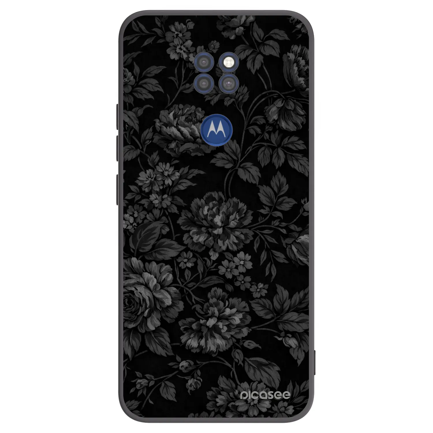 Picasee silikonowe czarne etui na Motorola Moto G9 Play - Dark Romance