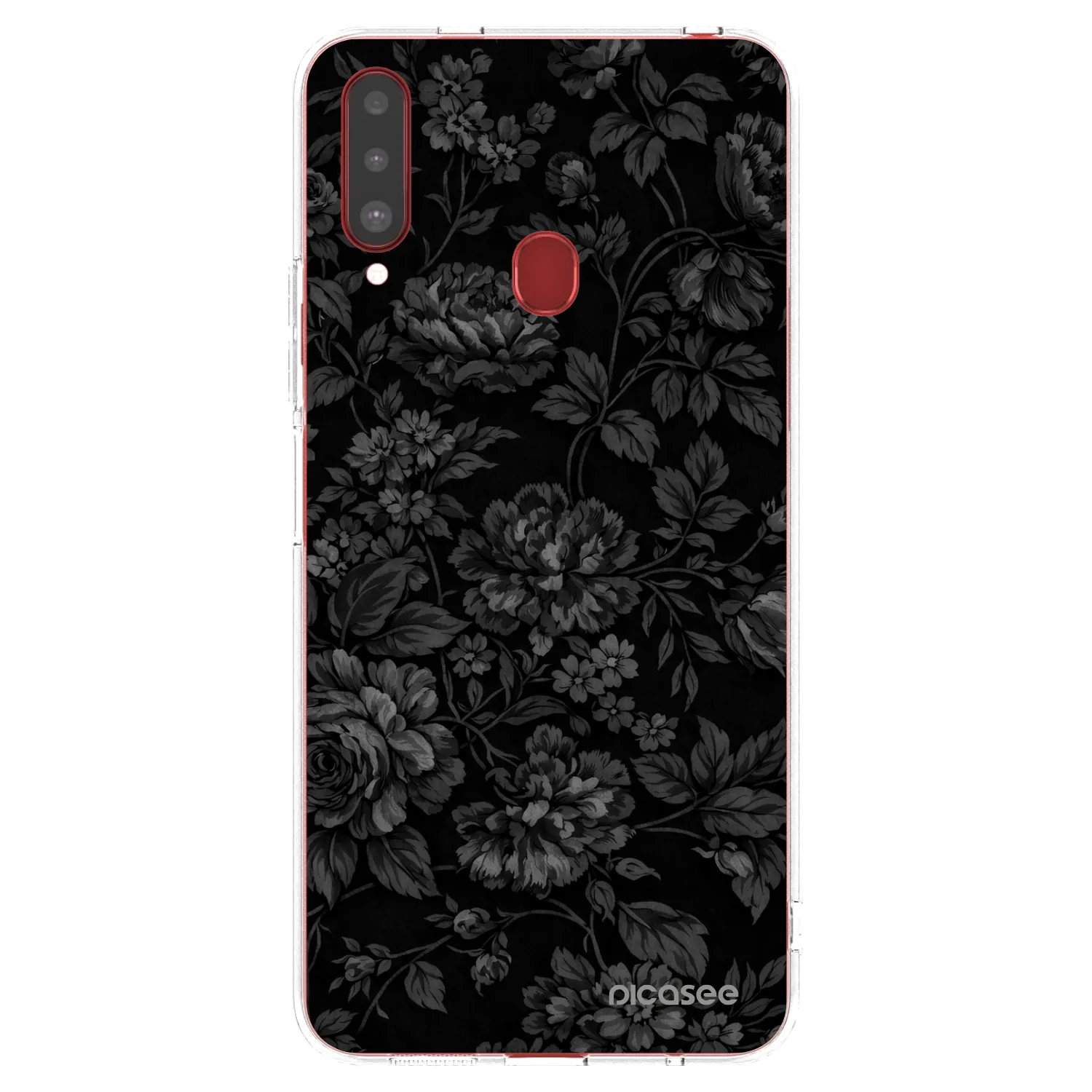 Picasee silikonowe przeźroczyste etui na Samsung Galaxy A20s - Dark Romance