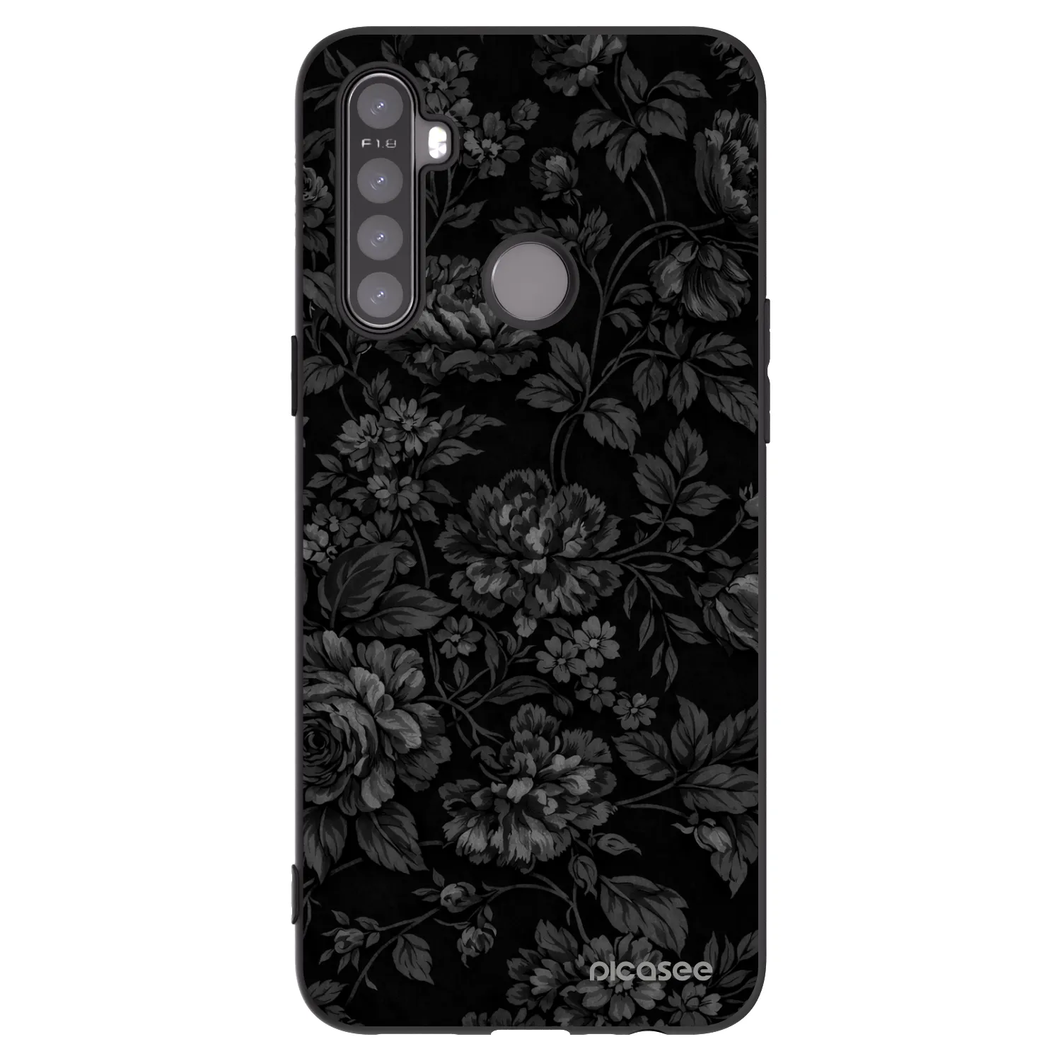 Picasee silikonowe czarne etui na Realme 5 - Dark Romance