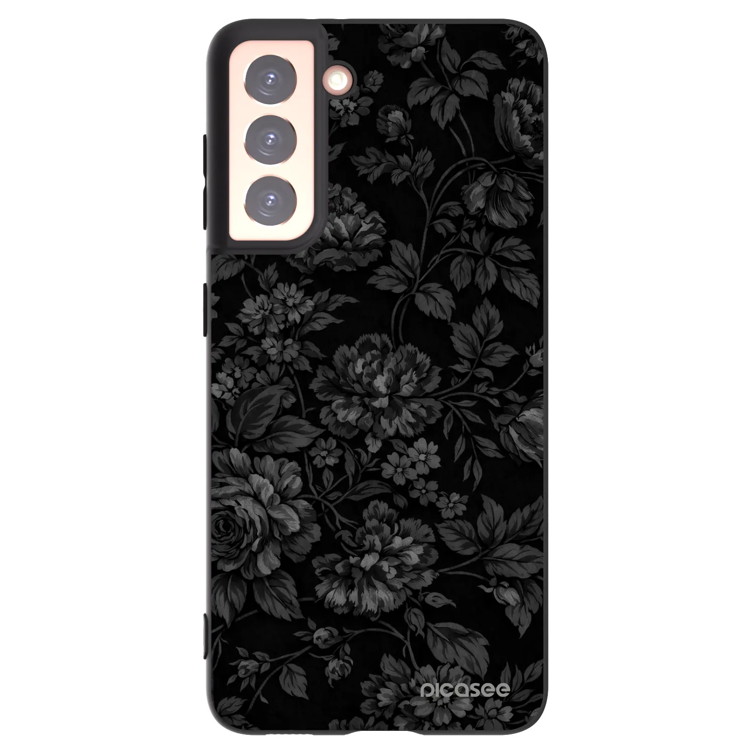 Picasee silikonowe czarne etui na Samsung Galaxy S21 5G G991B - Dark Romance