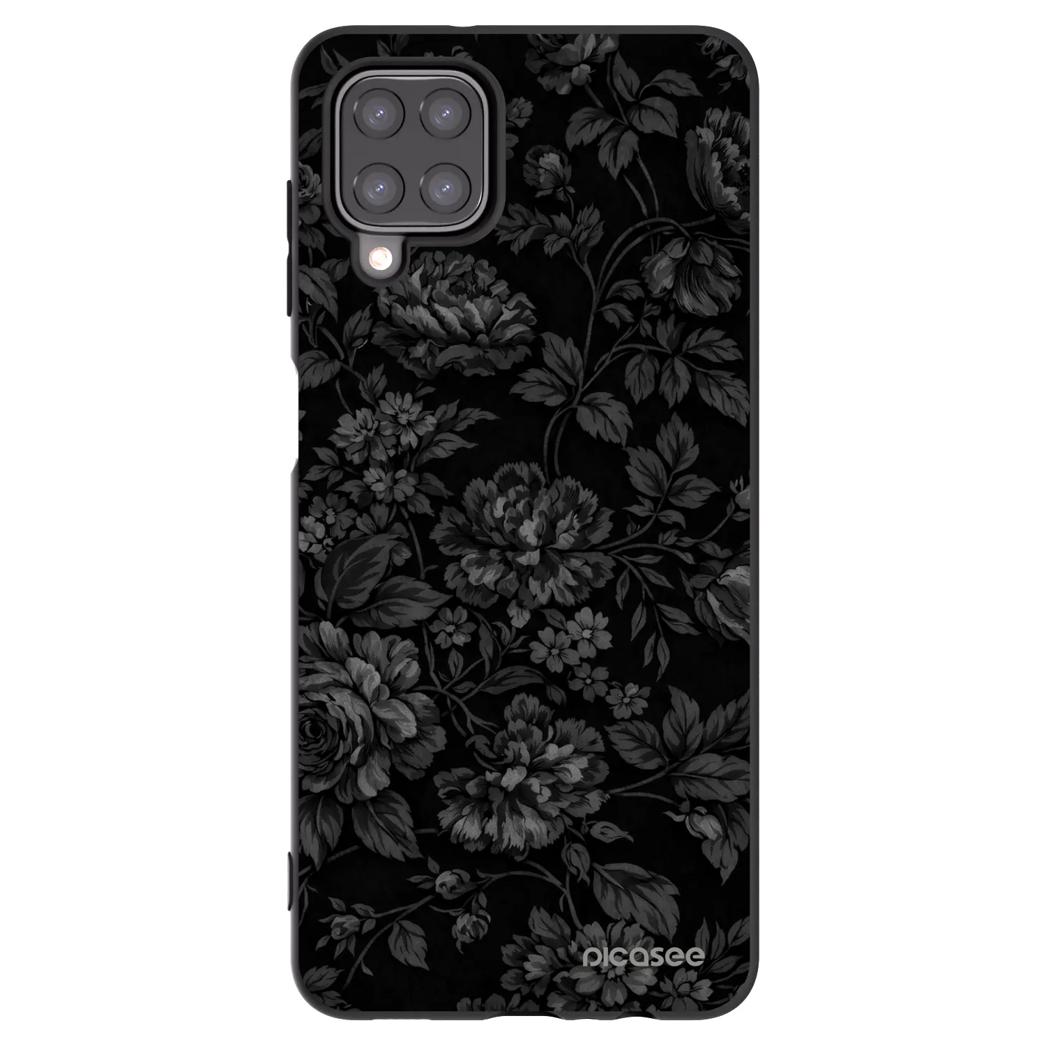 Picasee silikonowe czarne etui na Samsung Galaxy A12 A125F - Dark Romance