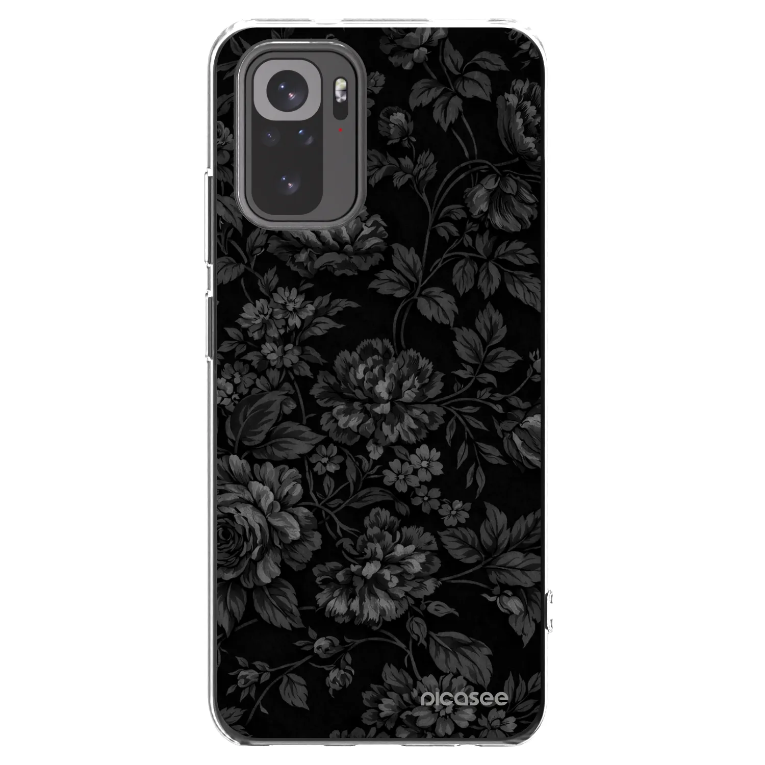 Picasee silikonowe przeźroczyste etui na Xiaomi Redmi Note 10 - Dark Romance