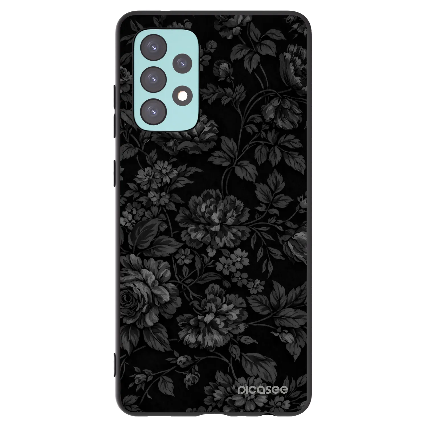 Picasee silikonowe czarne etui na Samsung Galaxy A72 A725F - Dark Romance