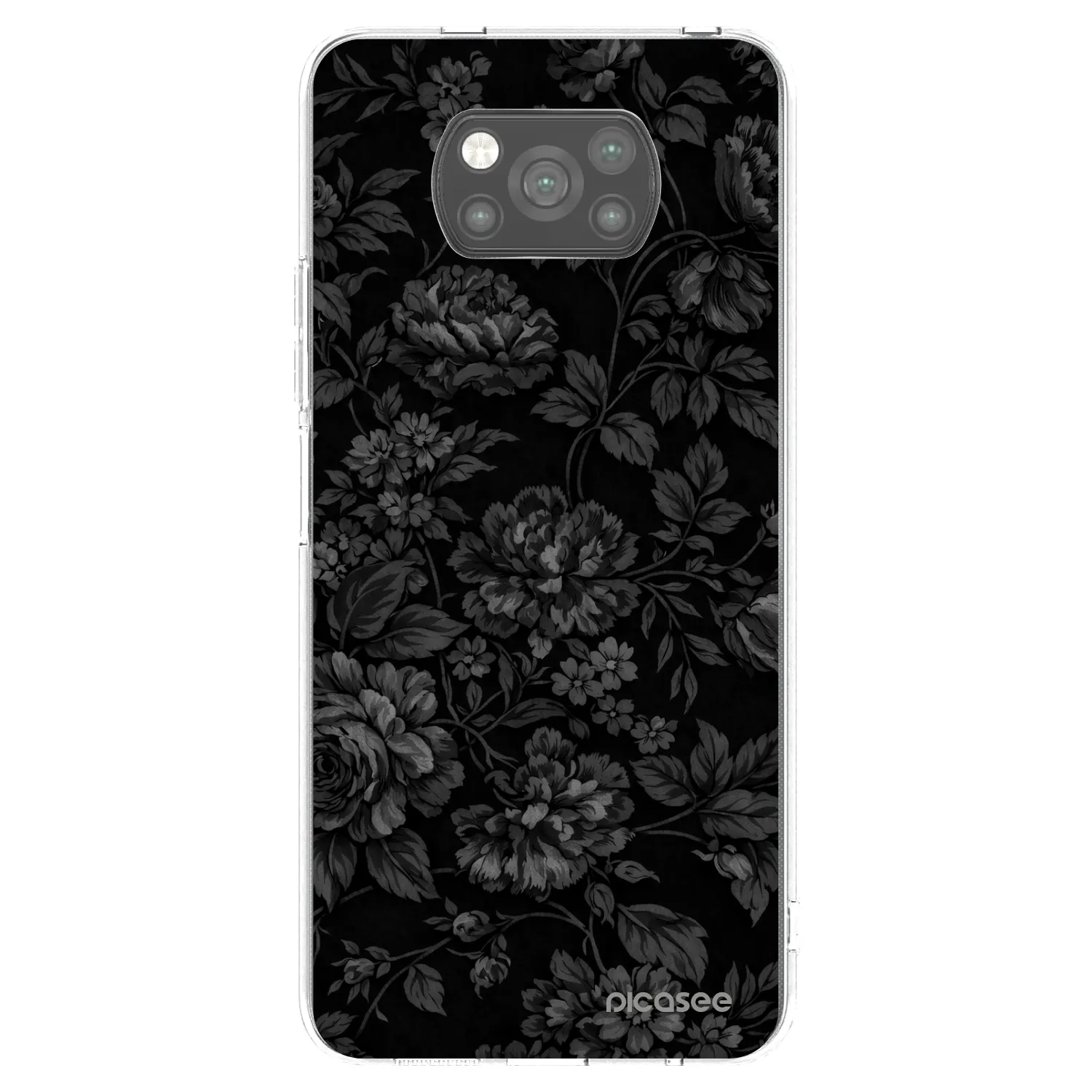 Picasee silikonowe czarne etui na Xiaomi Poco X3 Pro - Dark Romance