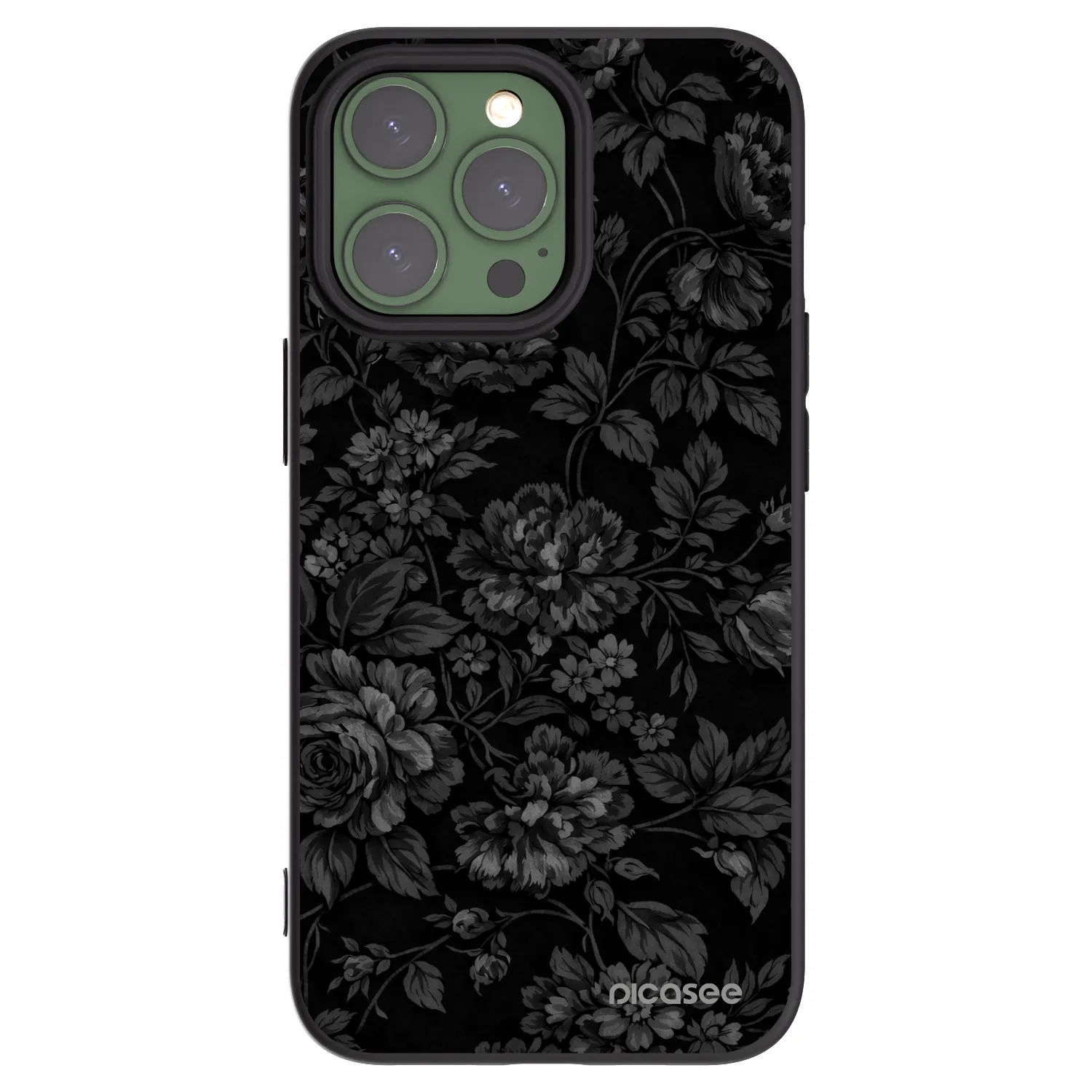 Picasee silikonowe czarne etui na Apple iPhone 13 Pro - Dark Romance