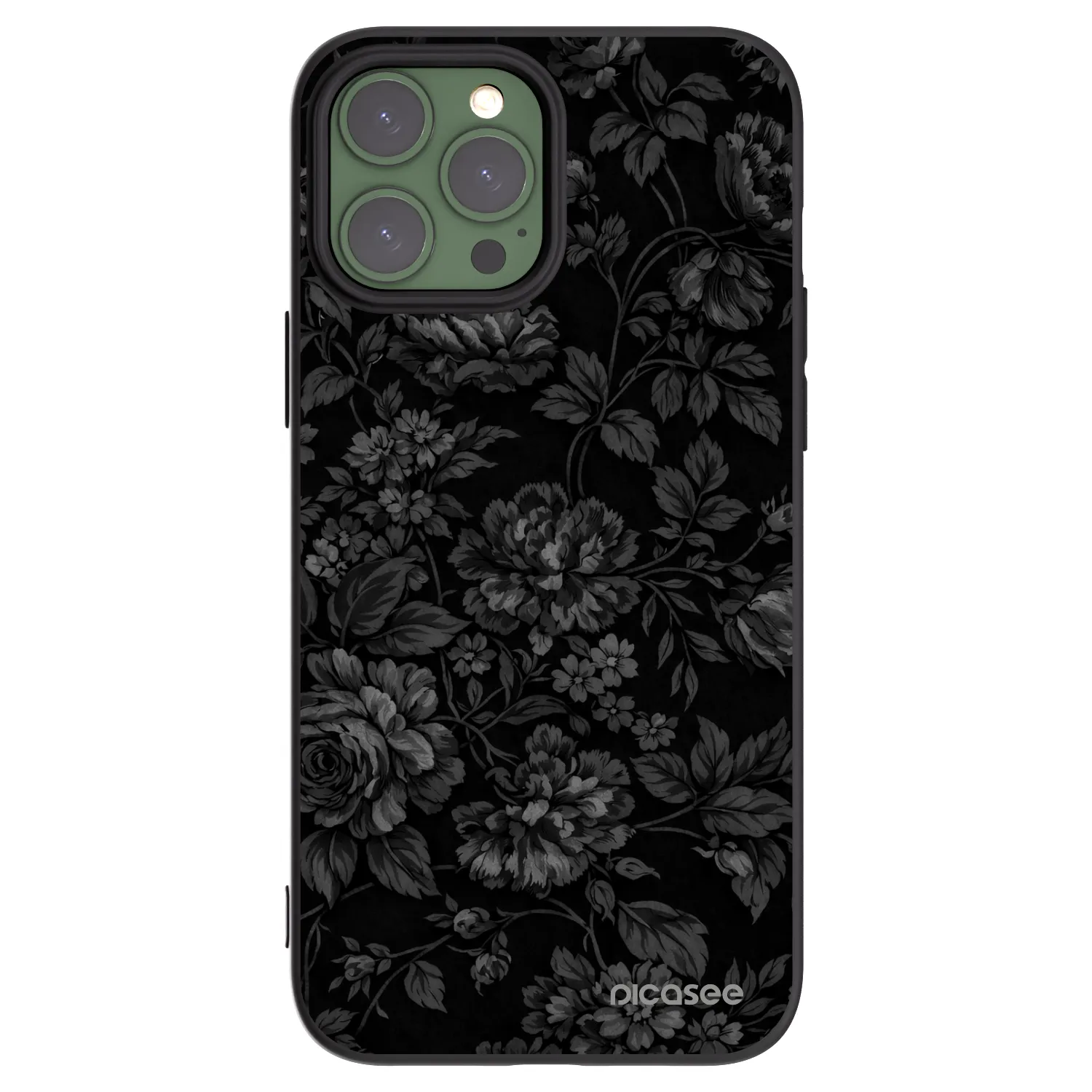 Picasee silikonowe czarne etui na Apple iPhone 13 Pro Max - Dark Romance