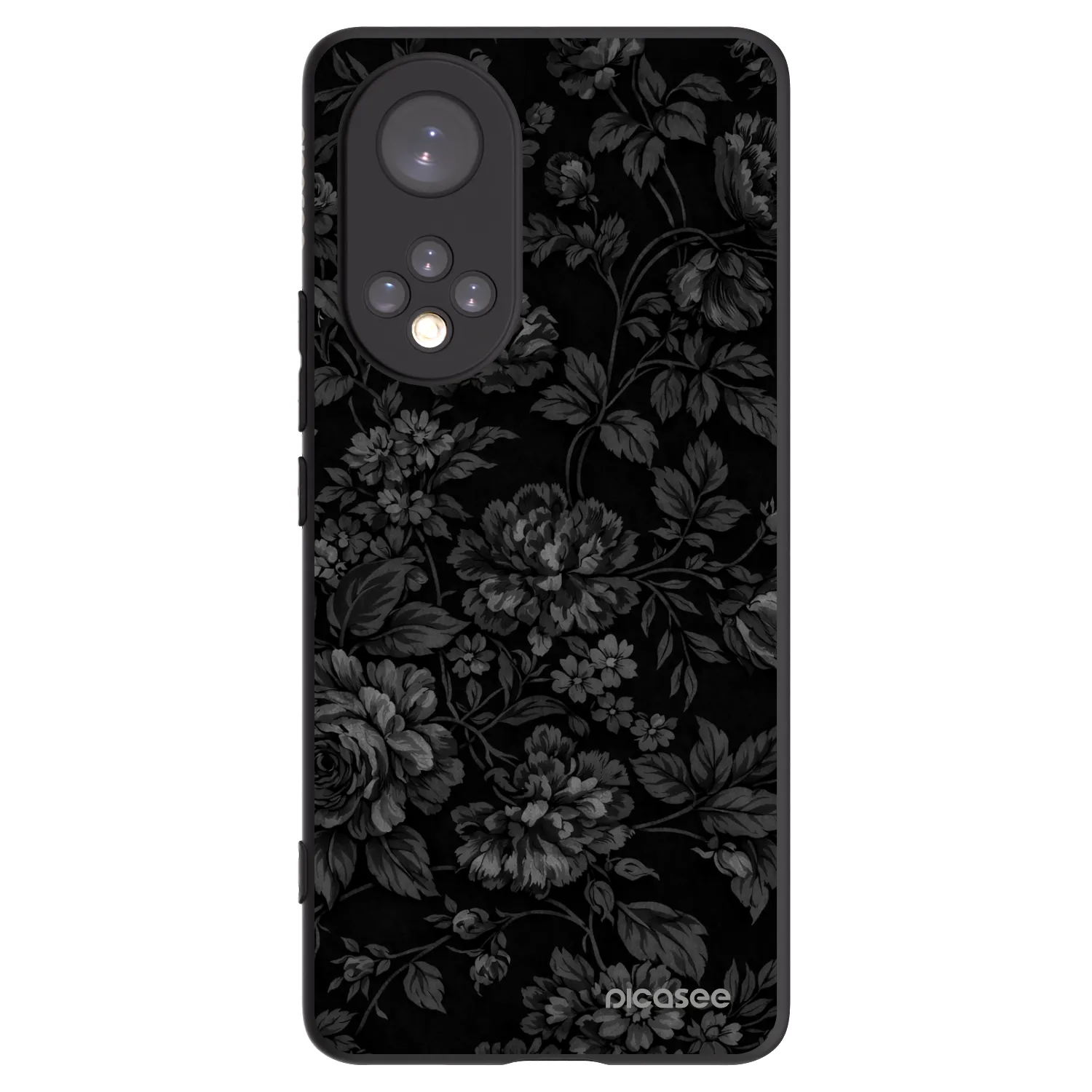 Picasee silikonowe czarne etui na Honor 50 5G - Dark Romance