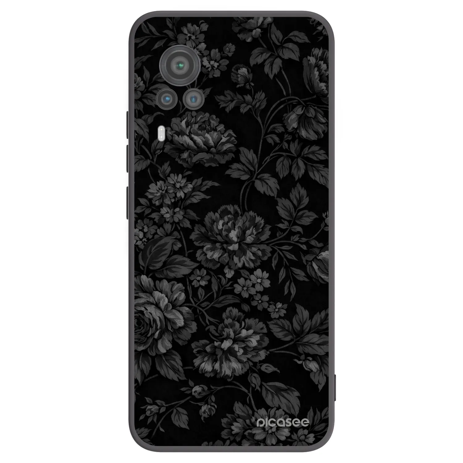 Picasee silikonowe czarne etui na Vivo X60 Pro 5G - Dark Romance