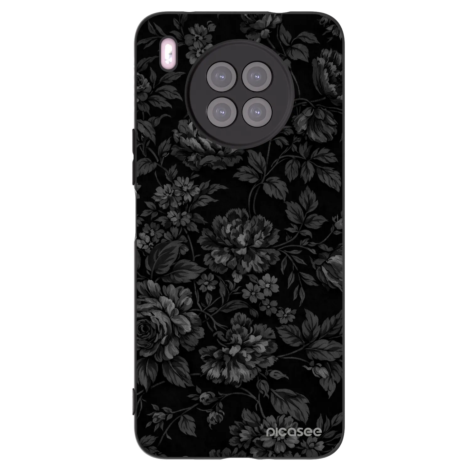 Picasee silikonowe czarne etui na Huawei Nova 8i - Dark Romance