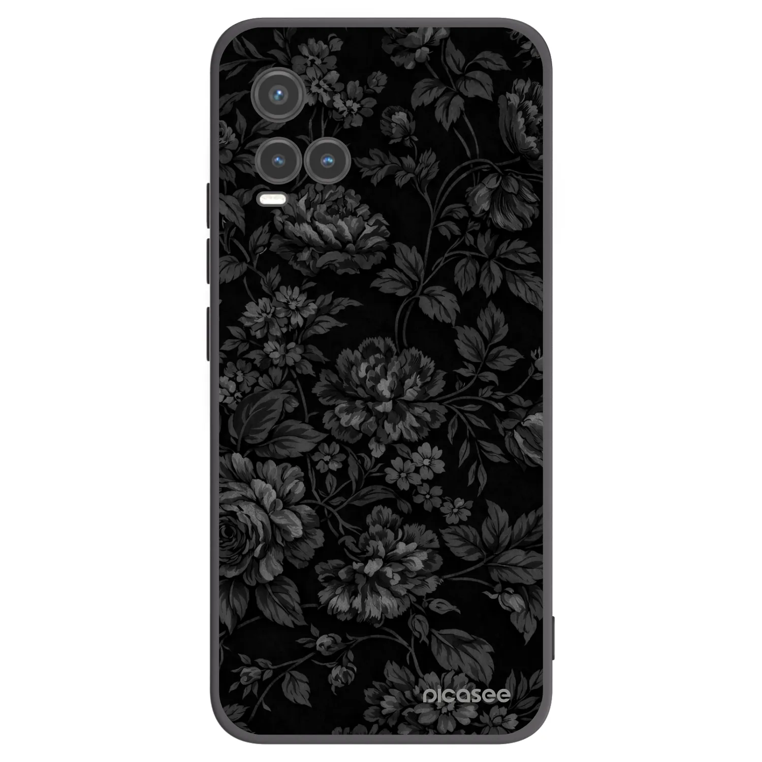 Picasee silikonowe czarne etui na Vivo Y33s - Dark Romance
