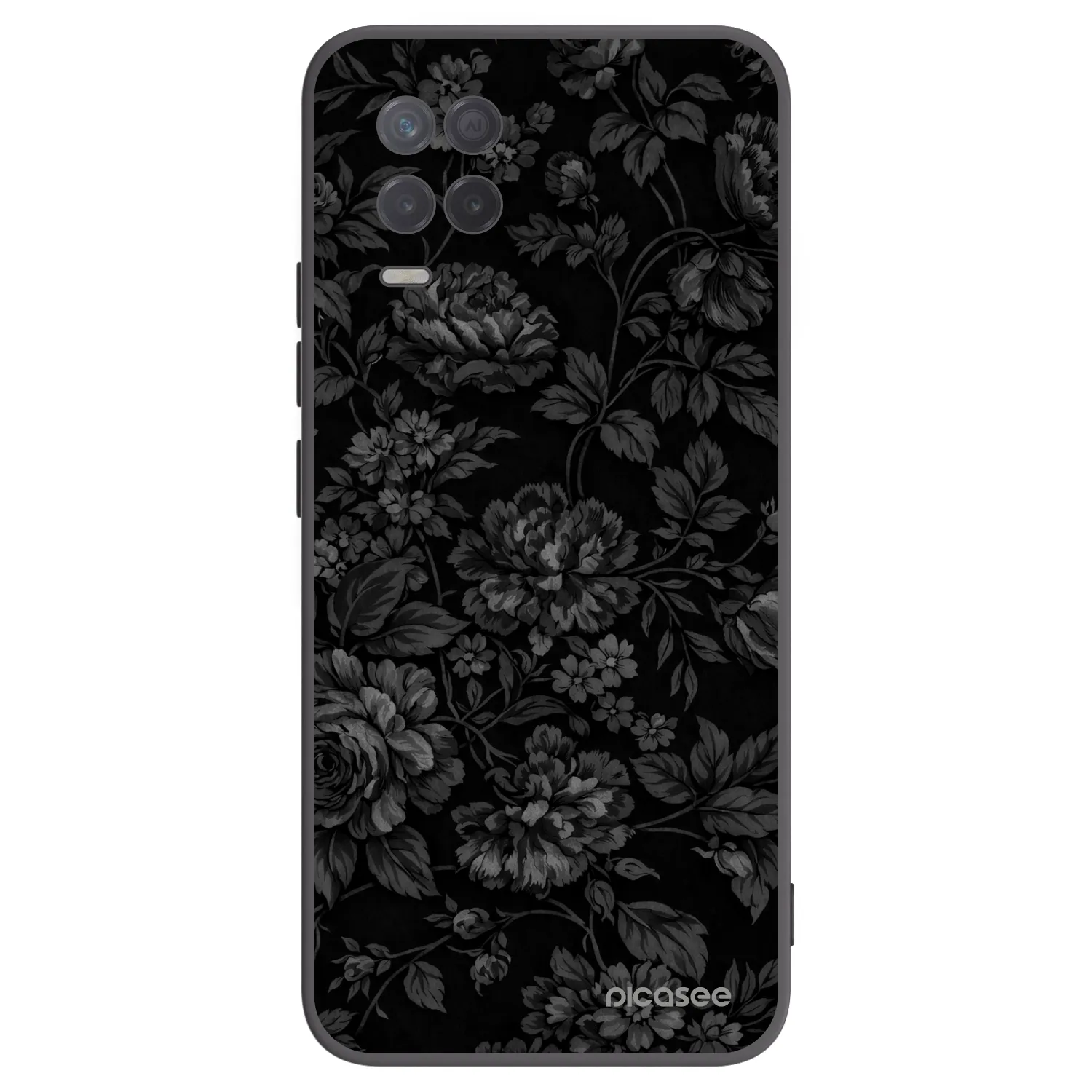 Picasee silikonowe czarne etui na Realme 8 5G - Dark Romance