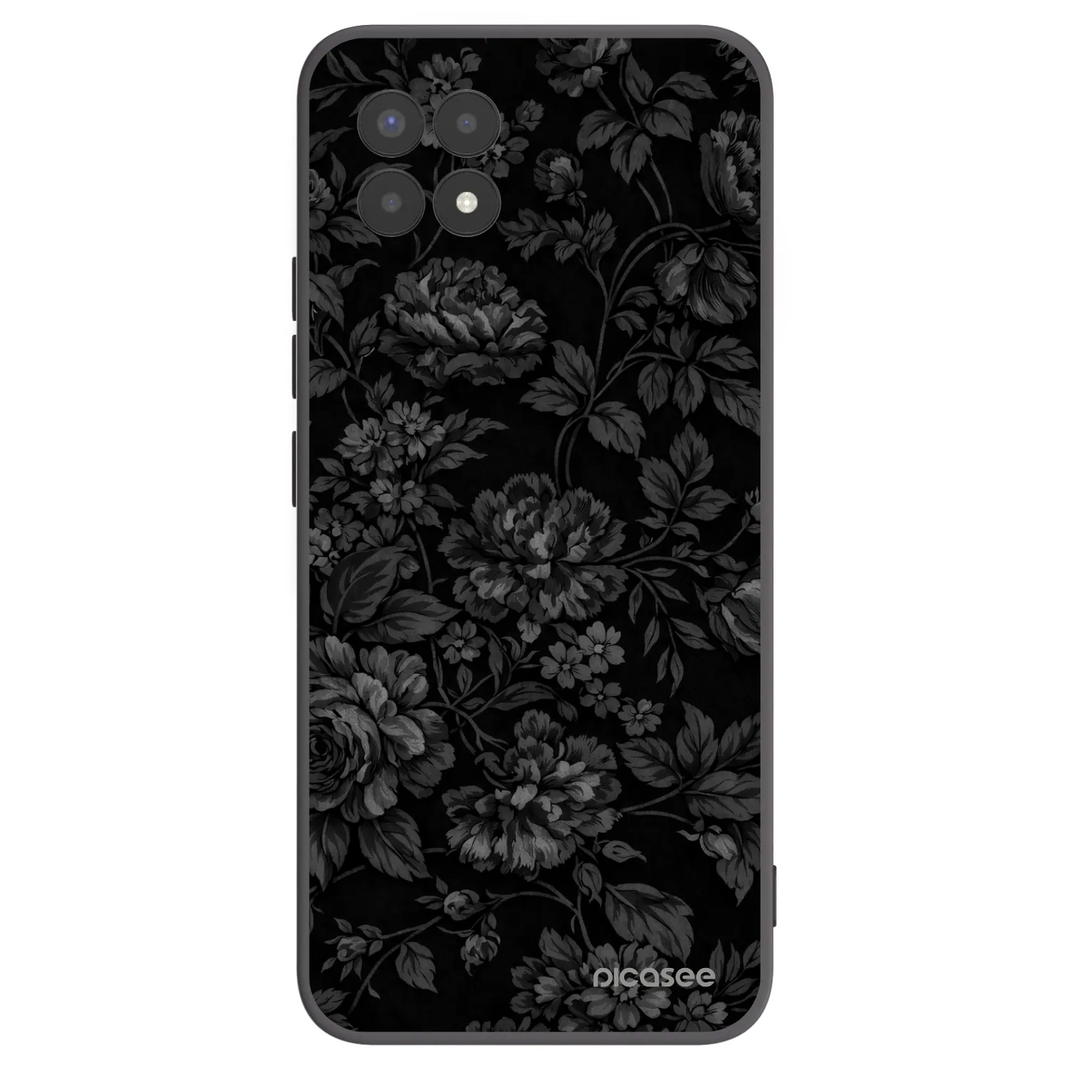 Picasee silikonowe czarne etui na Realme 8i - Dark Romance