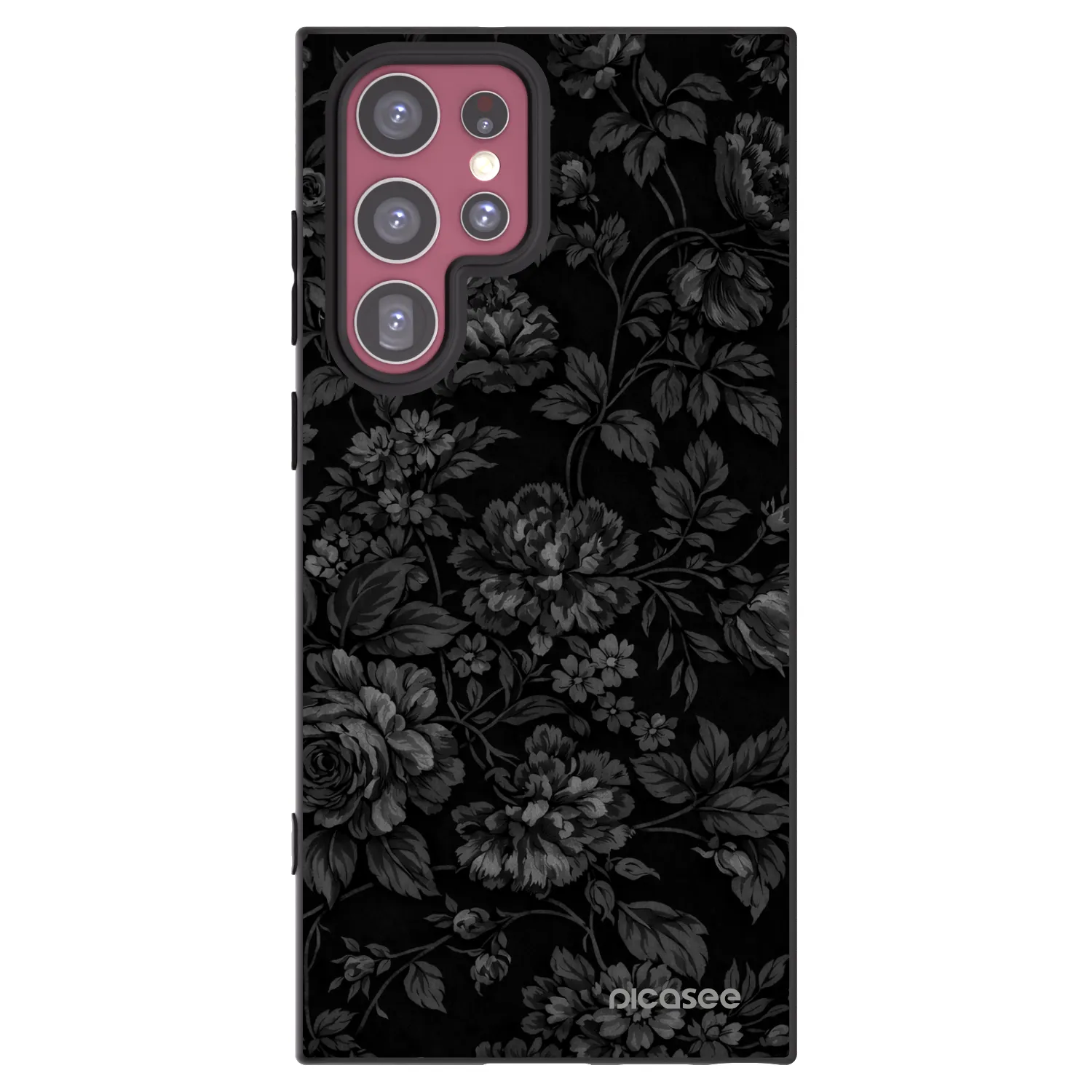 Picasee silikonowe czarne etui na Samsung Galaxy S22 Ultra 5G - Dark Romance
