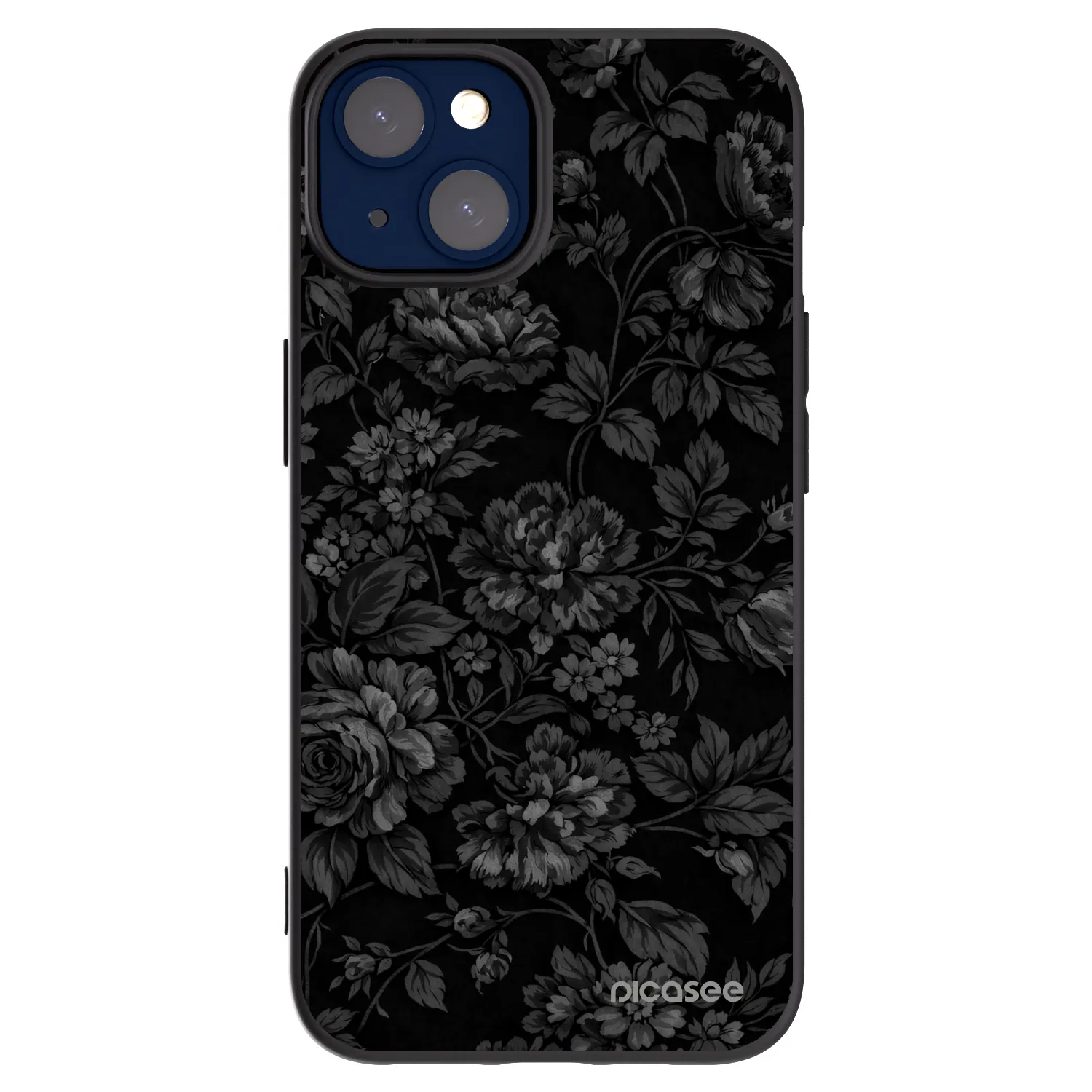 Picasee silikonowe czarne etui na Apple iPhone 14 - Dark Romance