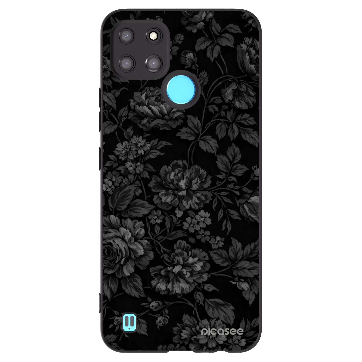 Picasee silikonowe czarne etui na Realme C21Y - Dark Romance
