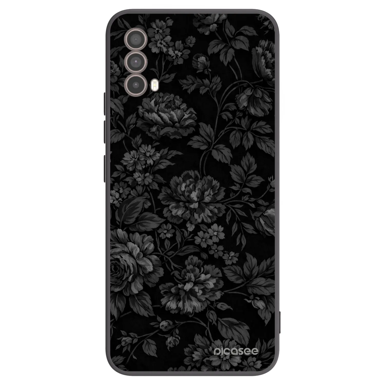 Picasee silikonowe czarne etui na Motorola Moto E40 - Dark Romance
