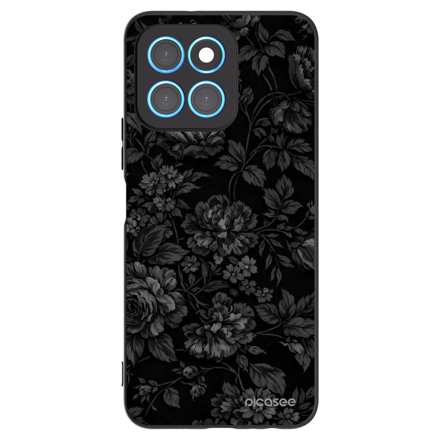 Picasee silikonowe czarne etui na Honor X8 5G - Dark Romance