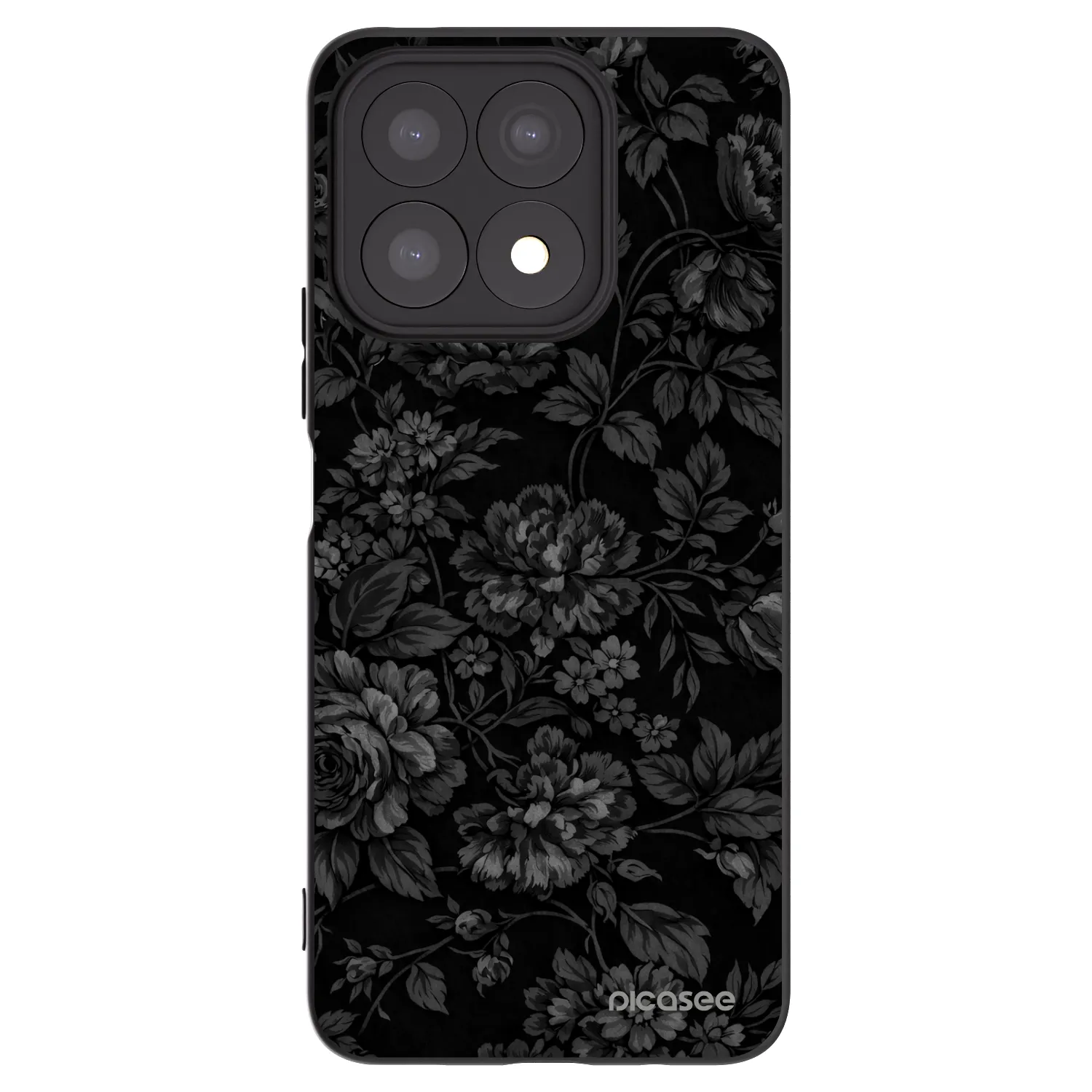 Picasee silikonowe czarne etui na Honor X8a - Dark Romance