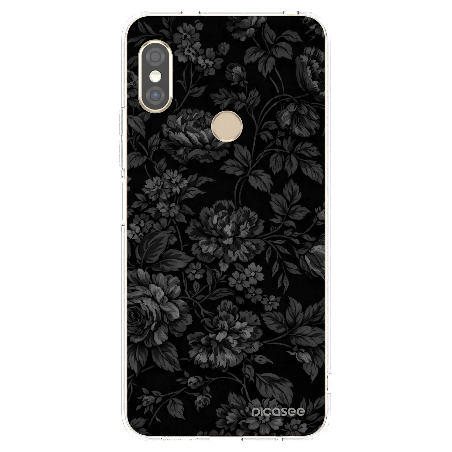 Picasee silikonowe przeźroczyste etui na Xiaomi Redmi Note 5 Global - Dark Romance