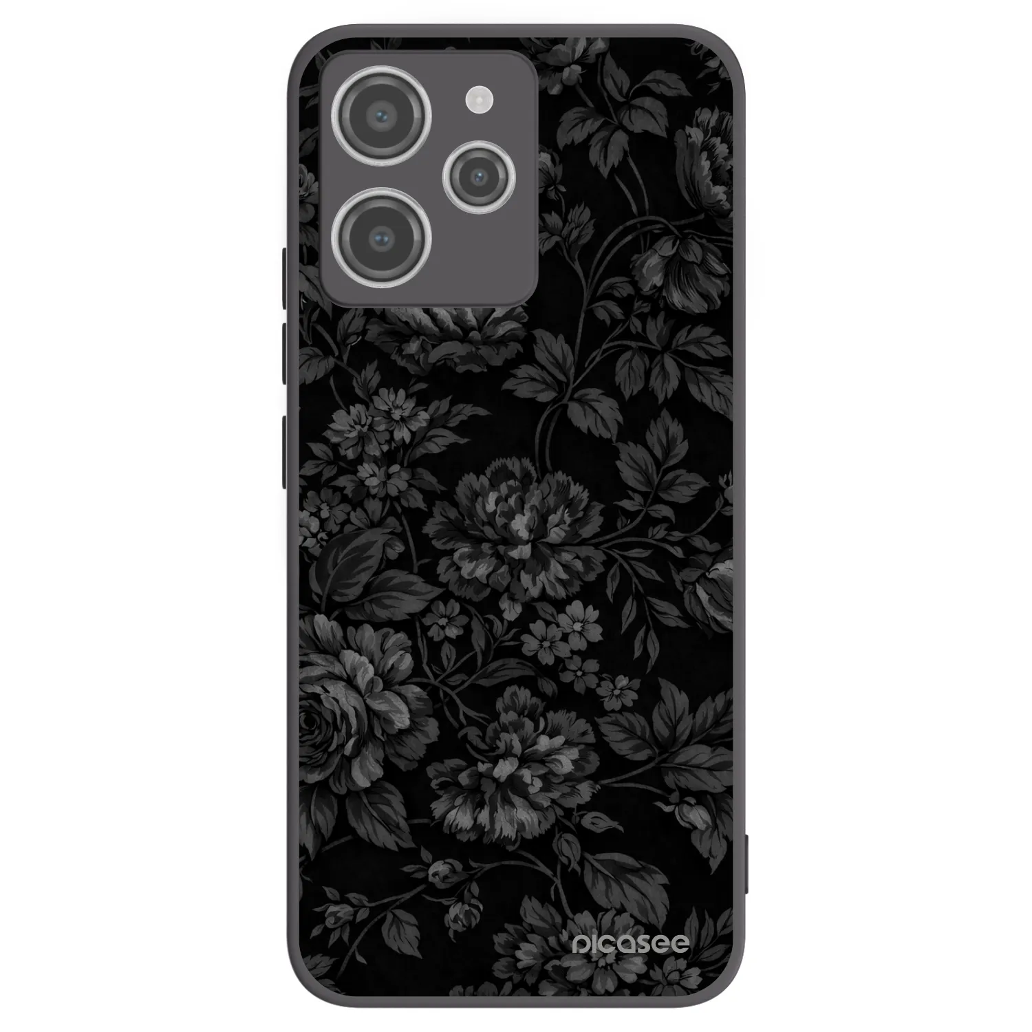 Picasee silikonowe czarne etui na Xiaomi Redmi 12 4G - Dark Romance