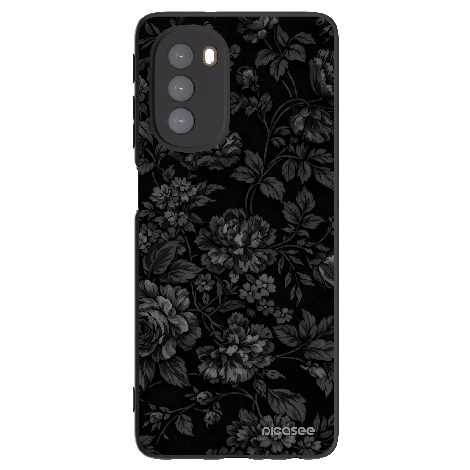 Picasee silikonowe czarne etui na Motorola Moto G51 - Dark Romance