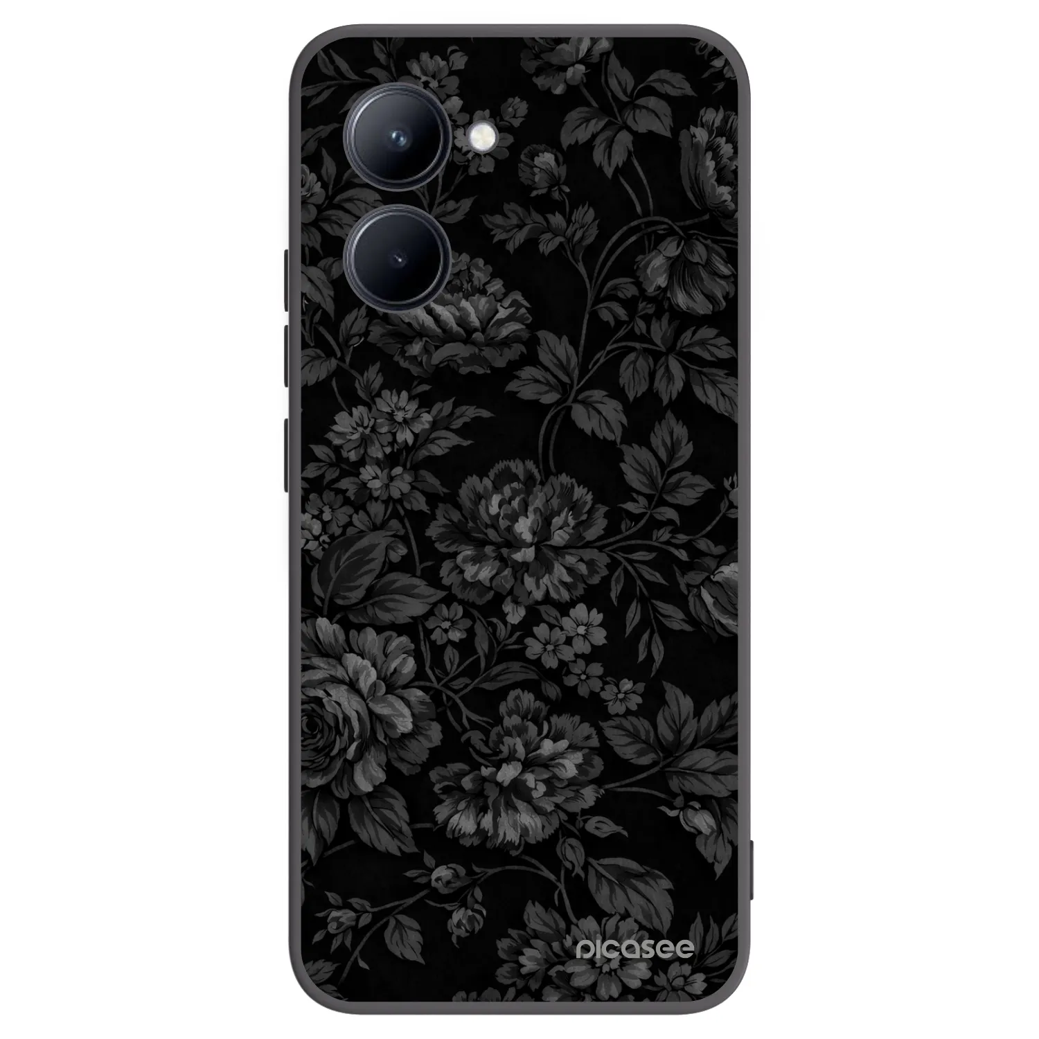 Picasee silikonowe czarne etui na Realme C33 (2023) - Dark Romance