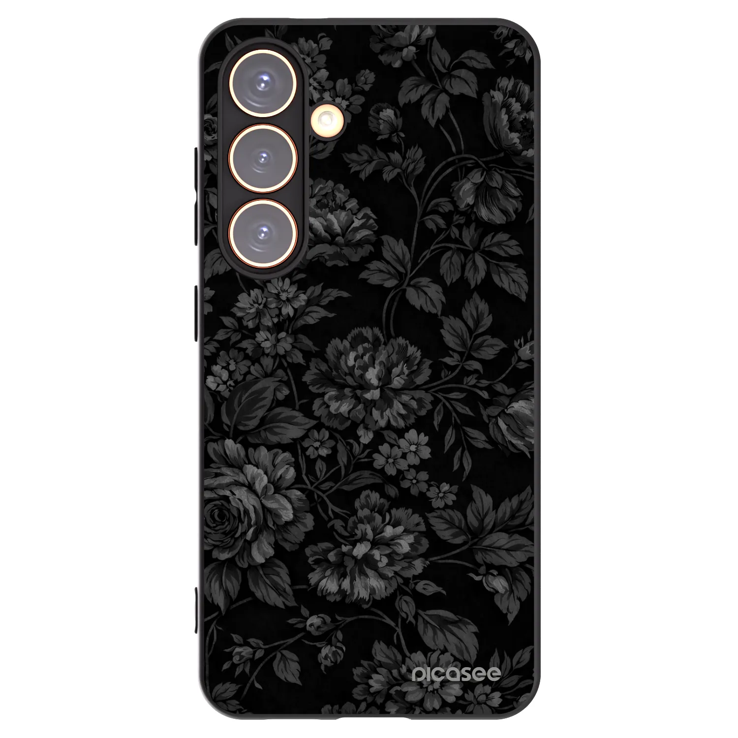 Picasee silikonowe czarne etui na Samsung Galaxy S24 S921B 5G - Dark Romance