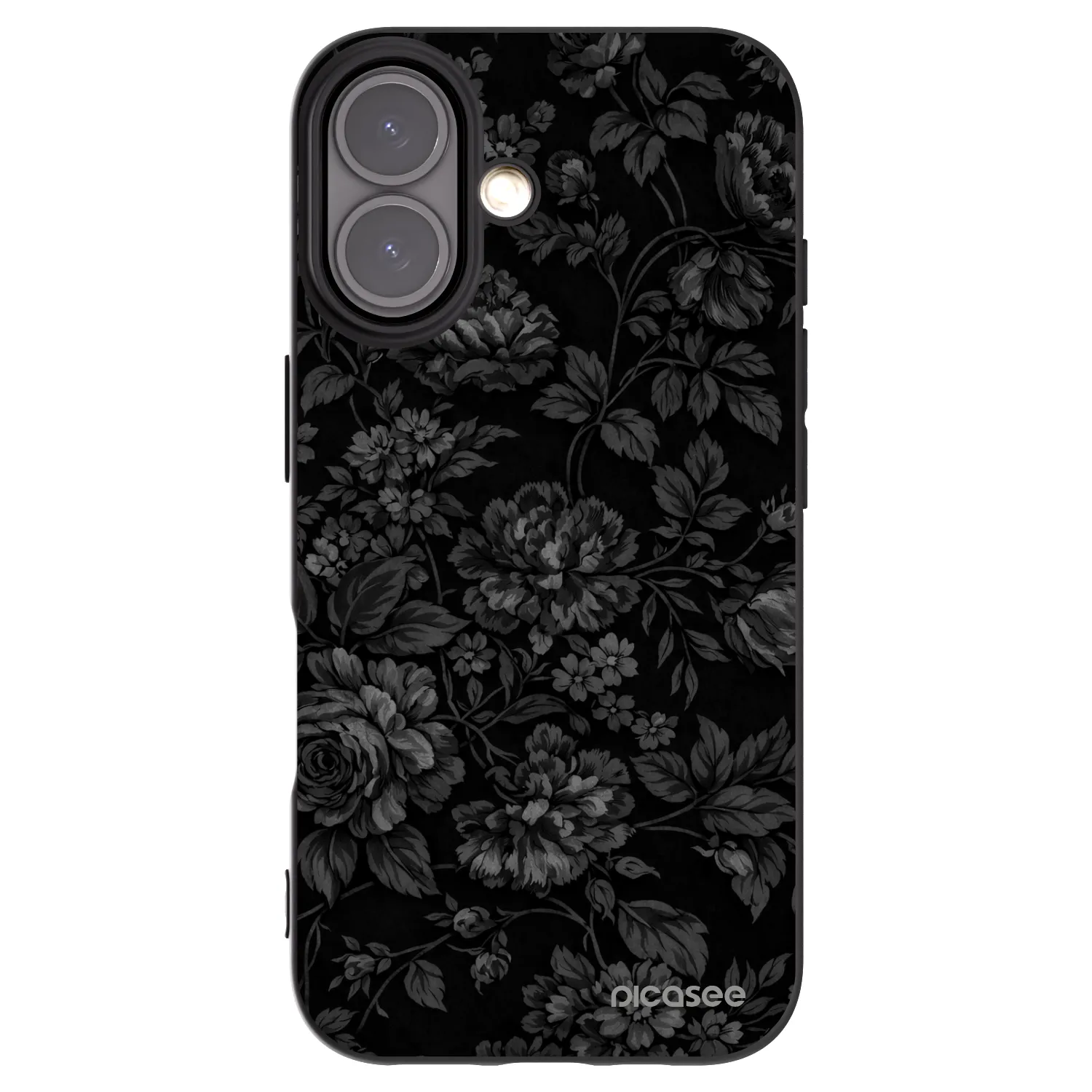 Picasee silikonowe czarne etui na Apple iPhone 16 - Dark Romance