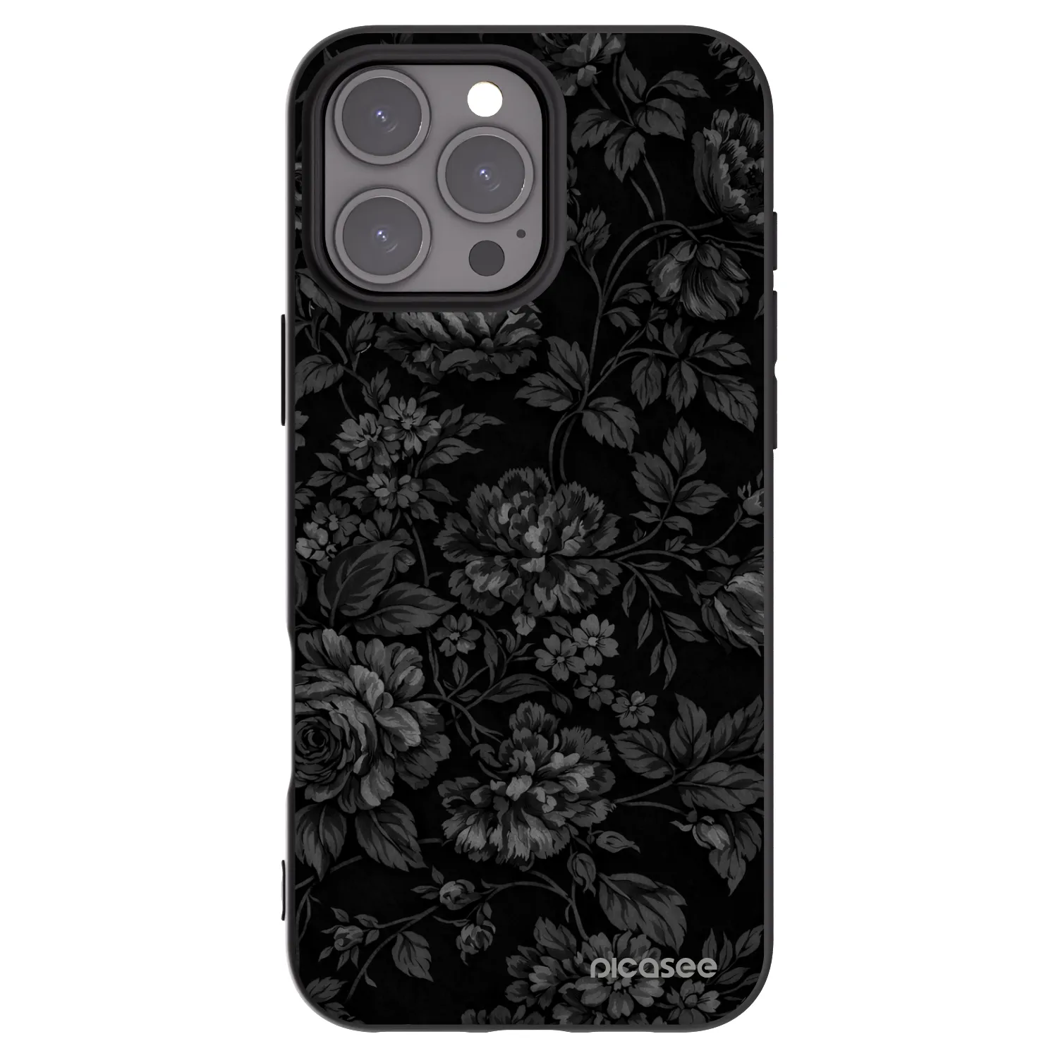 Picasee silikonowe czarne etui na Apple iPhone 16 Pro Max - Dark Romance