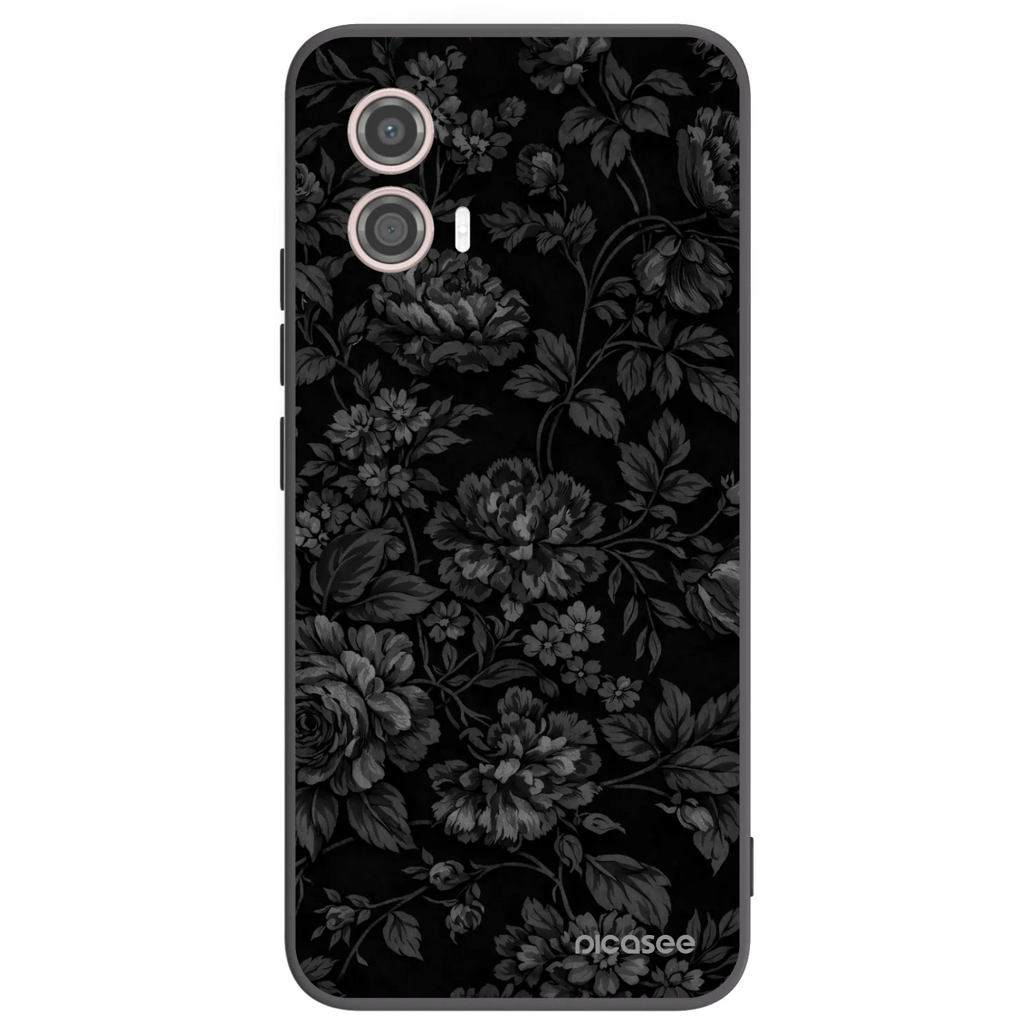 Picasee silikonowe czarne etui na Motorola Moto G53 5G - Dark Romance