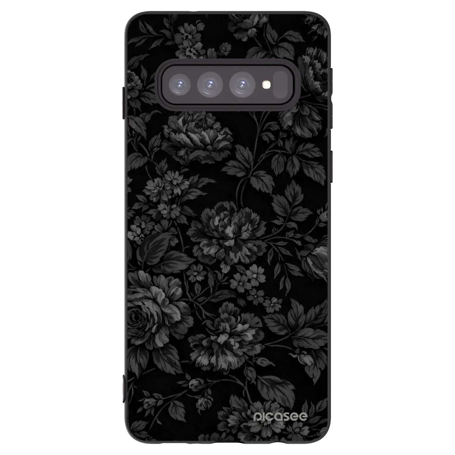 Picasee silikonowe czarne etui na Samsung Galaxy S10 G973 - Dark Romance