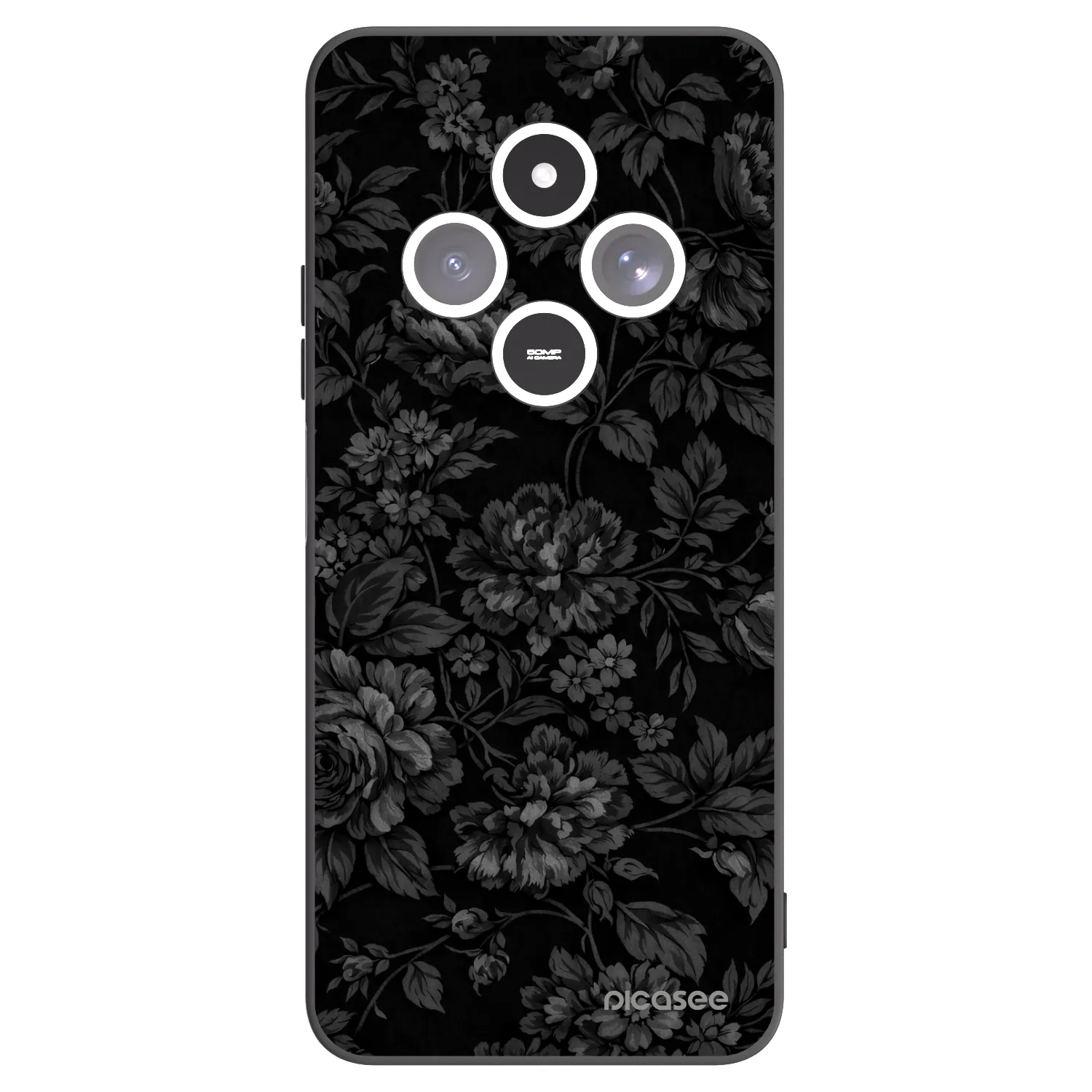 Picasee silikonowe czarne etui na Xiaomi Redmi 14C - Dark Romance