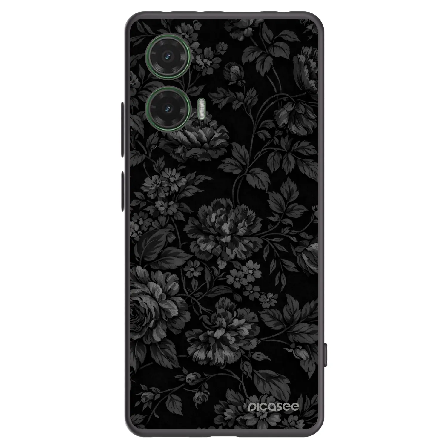 Picasee silikonowe czarne etui na Motorola Moto G35 5G - Dark Romance
