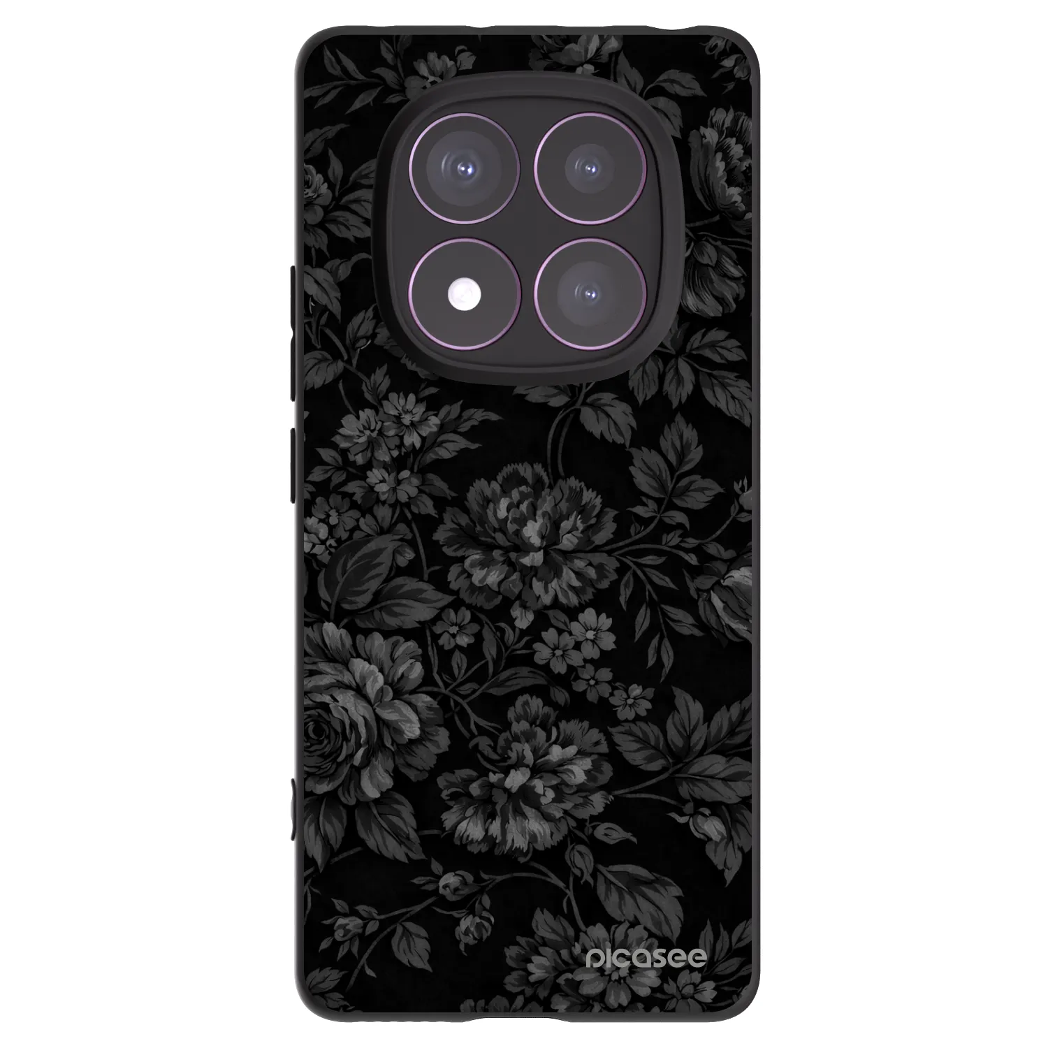 Picasee silikonowe czarne etui na Xiaomi Redmi Note 14 Pro 4G - Dark Romance