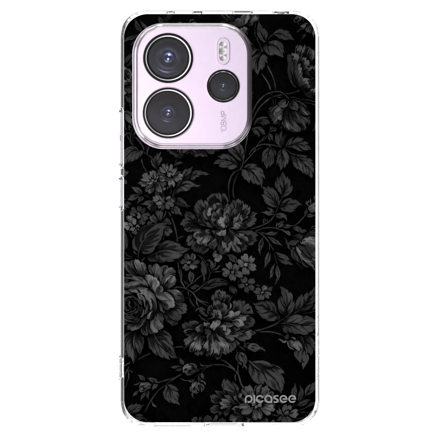 Picasee silikonowe przeźroczyste etui na Xiaomi Redmi Note 14 4G - Dark Romance