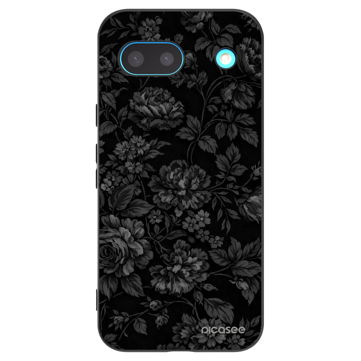 Picasee silikonowe czarne etui na Google Pixel 8 - Dark Romance
