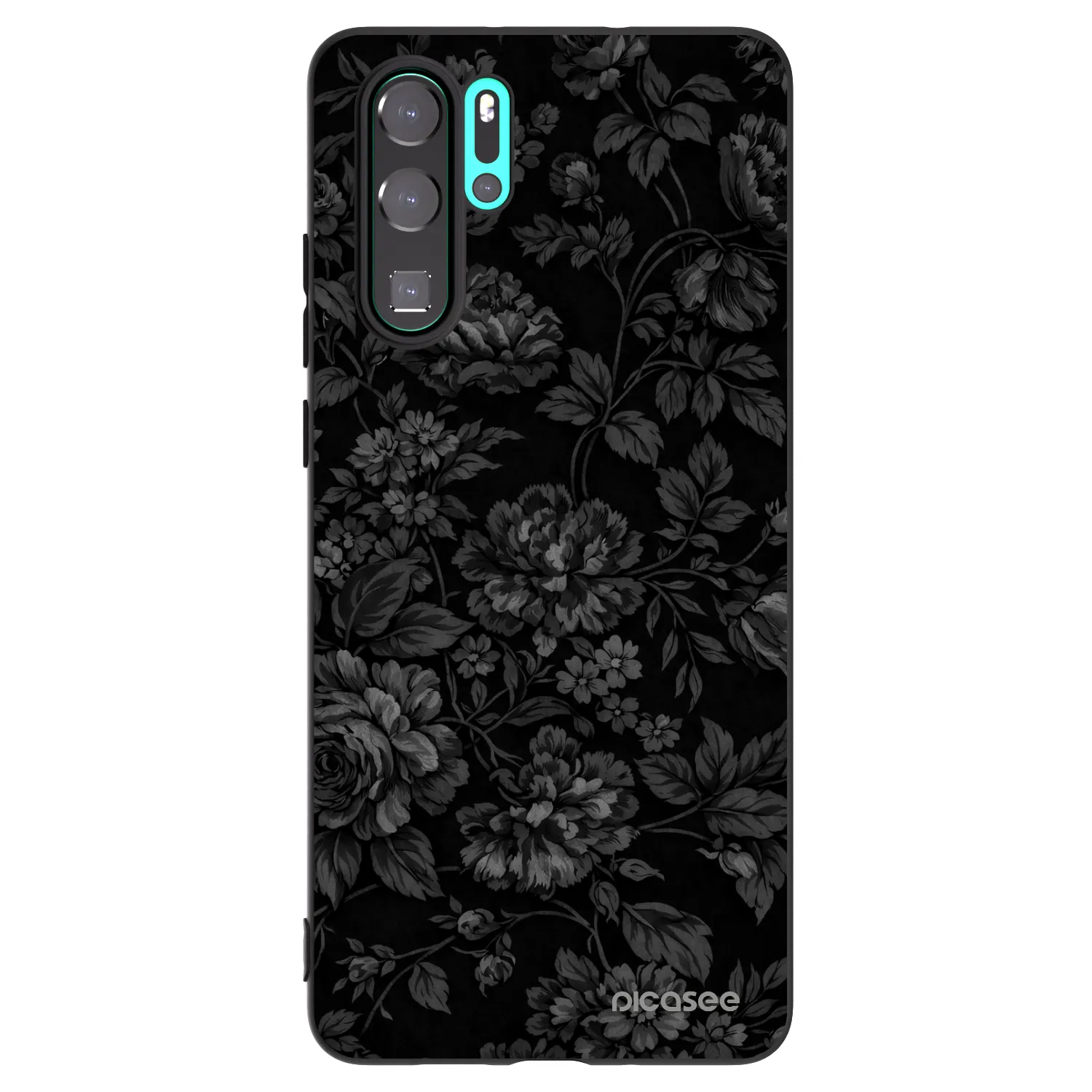 Picasee silikonowe czarne etui na Huawei P30 Pro - Dark Romance