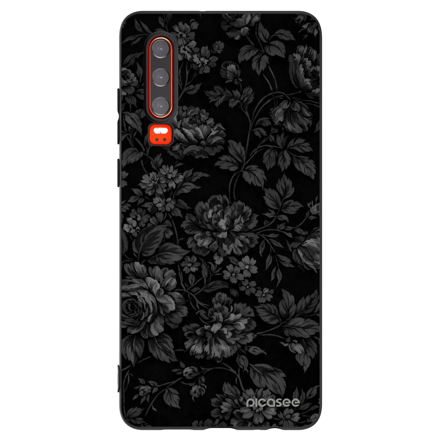 Picasee silikonowe czarne etui na Huawei P30 - Dark Romance
