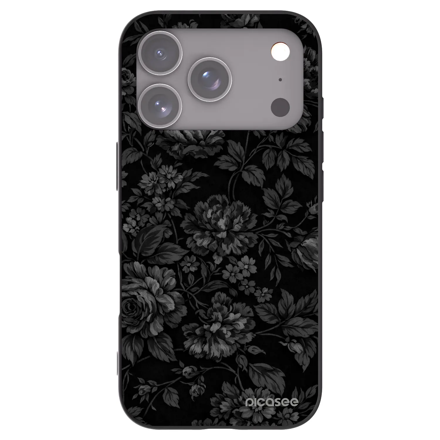 Picasee silikonowe czarne etui na Apple iPhone 17 Pro - Dark Romance
