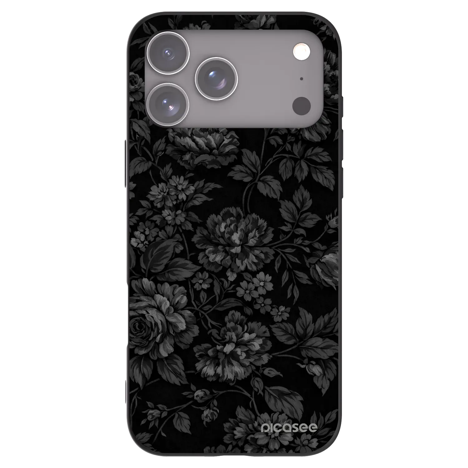 Picasee silikonowe czarne etui na Apple iPhone 17 Pro Max - Dark Romance