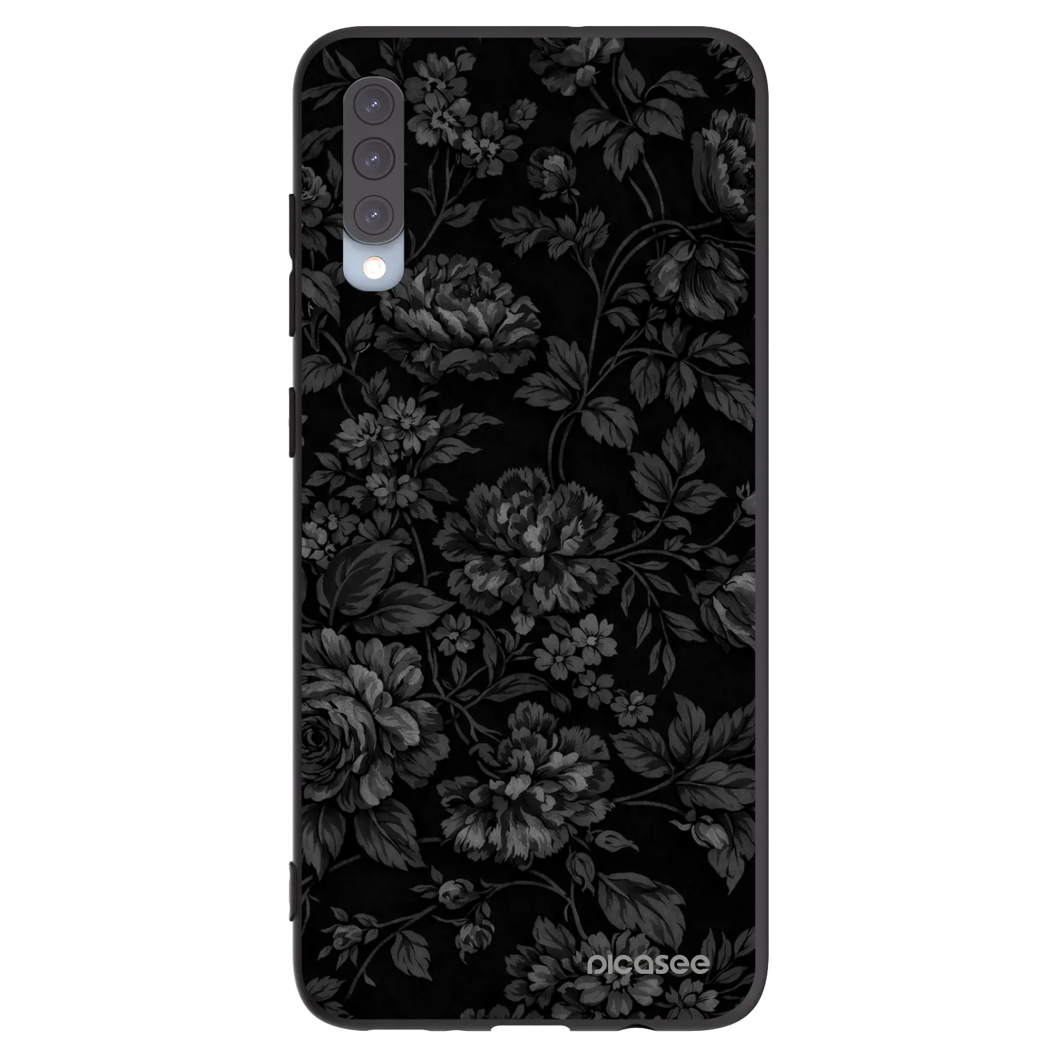 Picasee silikonowe czarne etui na Samsung Galaxy A70 A705F - Dark Romance