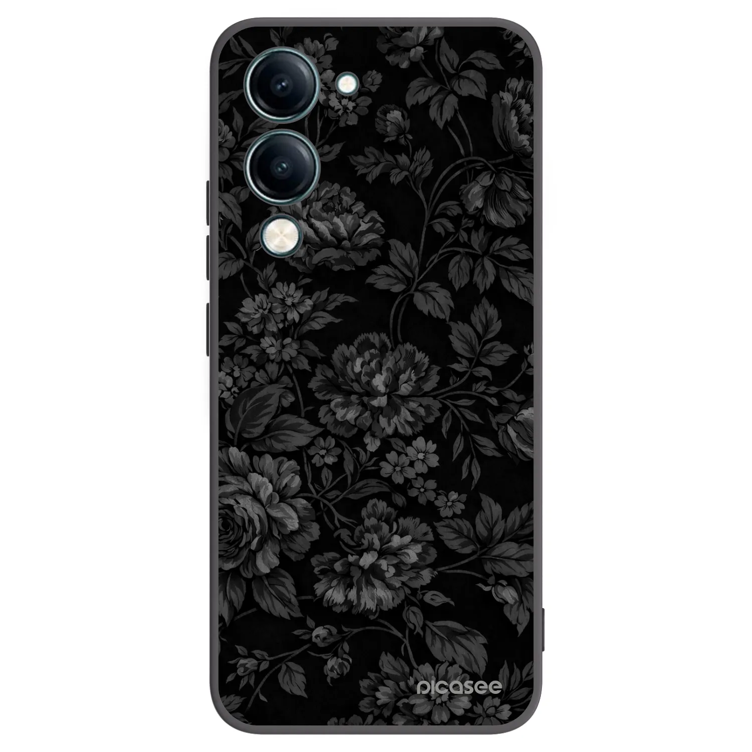 Picasee silikonowe czarne etui na Vivo Y29s 5G - Dark Romance