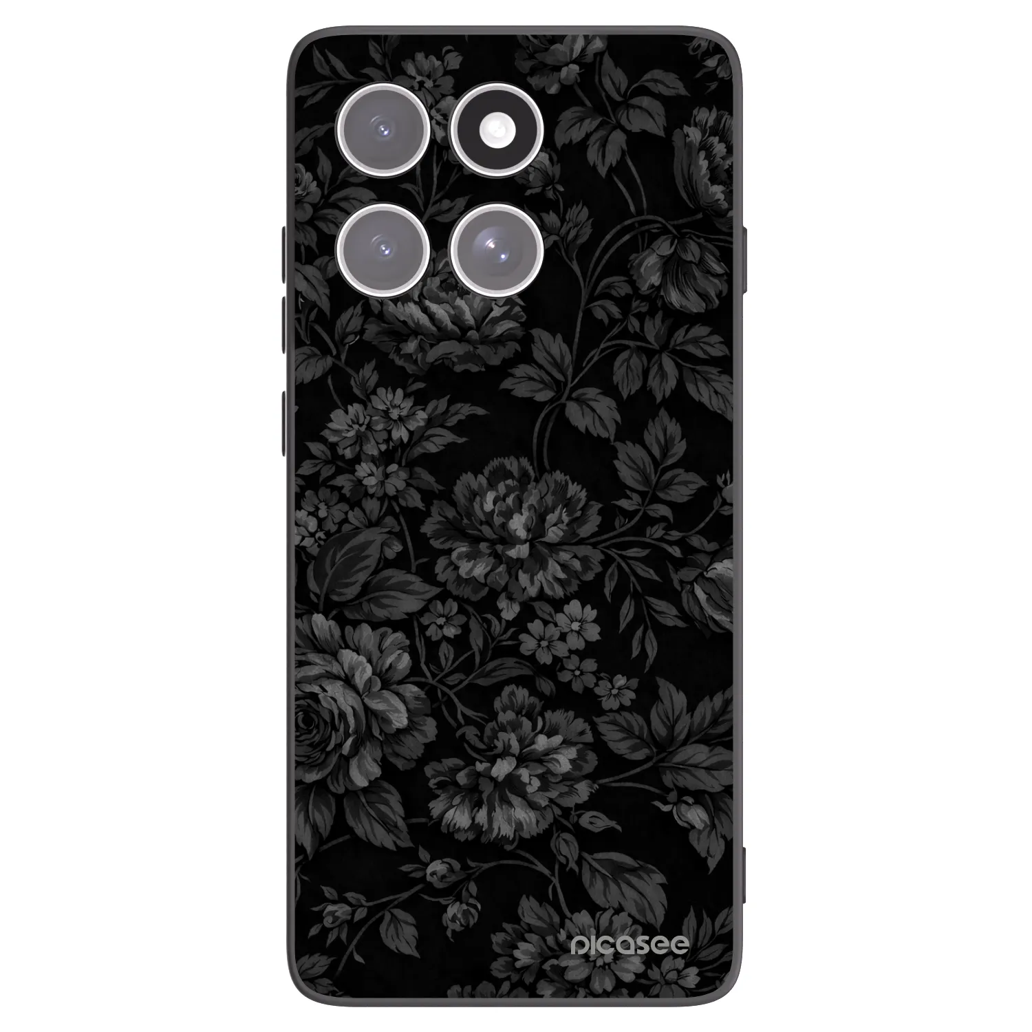 Picasee silikonowe czarne etui na Motorola Edge 60 Fusion - Dark Romance