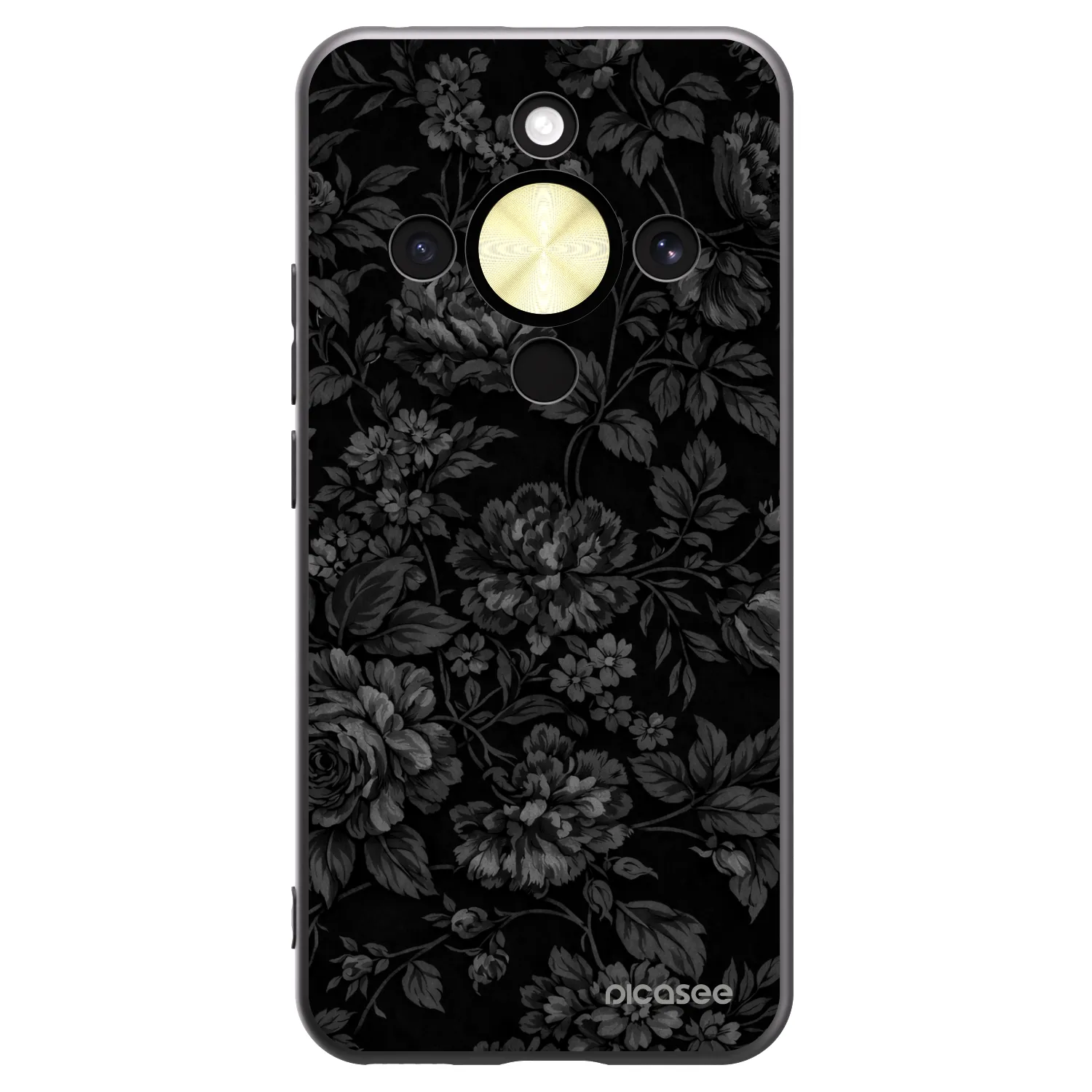 Picasee silikonowe czarne etui na Honor Magic8 Lite 5G - Dark Romance