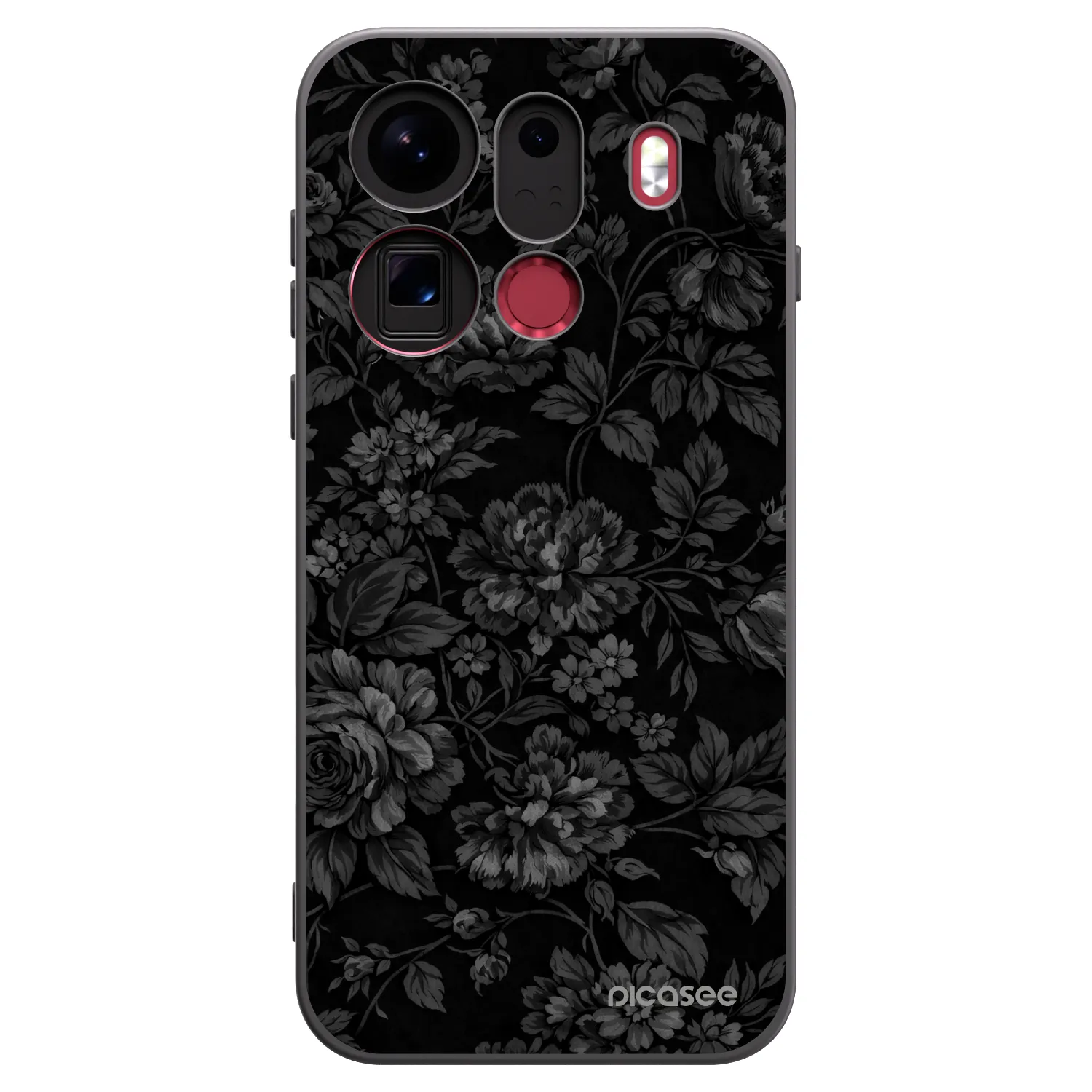 Picasee silikonowe czarne etui na OPPO Find X9 Pro - Dark Romance