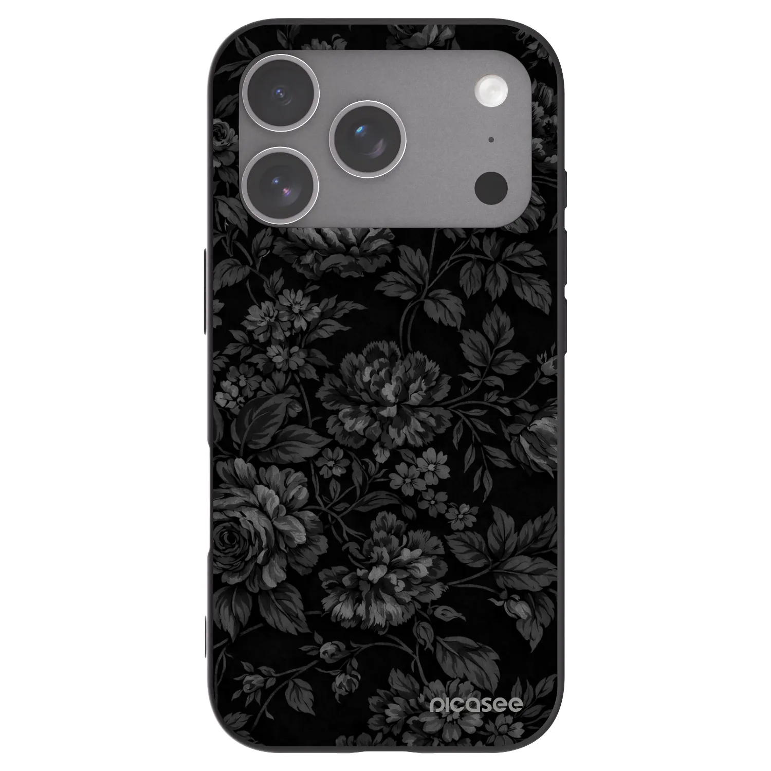 Picasee silikonowe czarne etui na Apple iPhone 18 Pro - Dark Romance