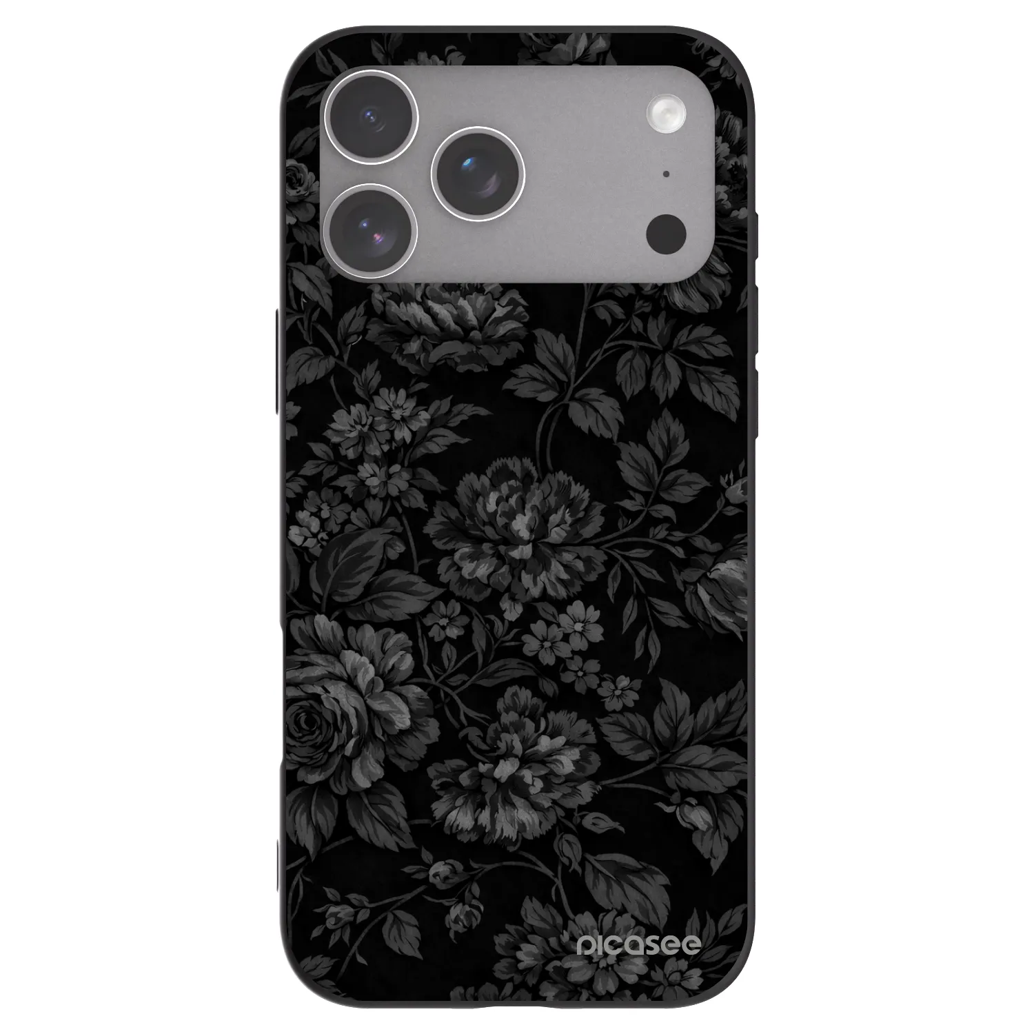 Picasee silikonowe czarne etui na Apple iPhone 18 Pro Max - Dark Romance