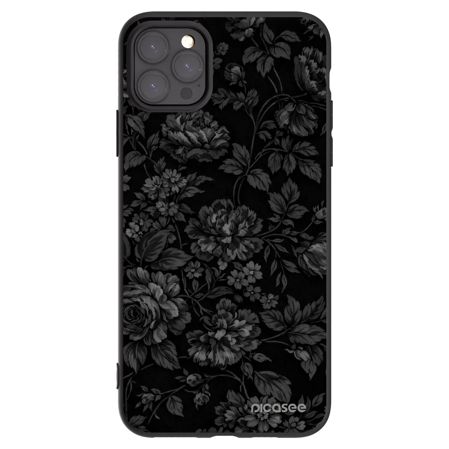 Picasee silikonowe czarne etui na Apple iPhone 11 Pro Max - Dark Romance