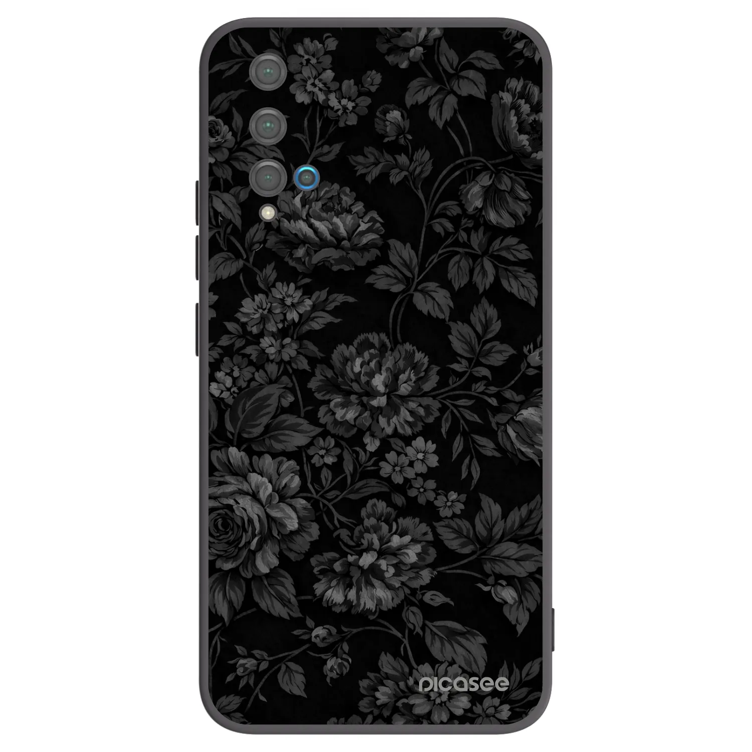 Picasee silikonowe czarne etui na Huawei Nova 5T - Dark Romance