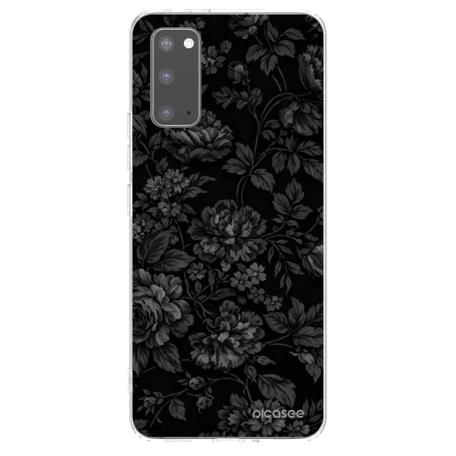 Picasee silikonowe przeźroczyste etui na Samsung Galaxy S20 G980F - Dark Romance